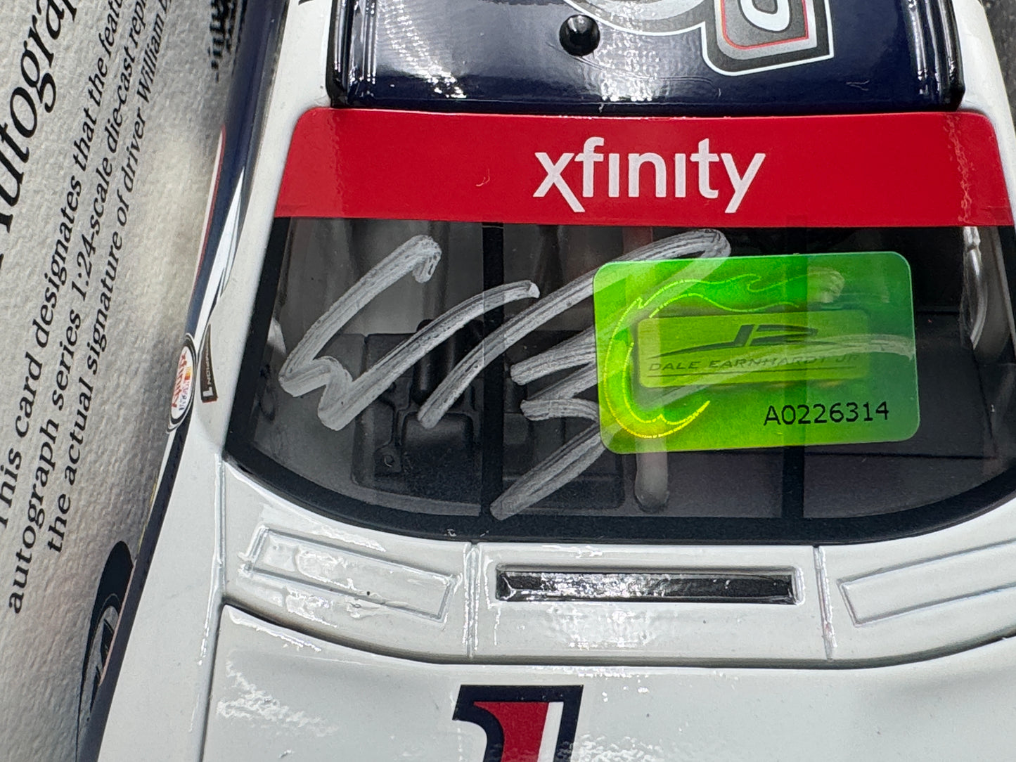 William Byron #9 Liberty University Champion Autographed 2017 Camaro