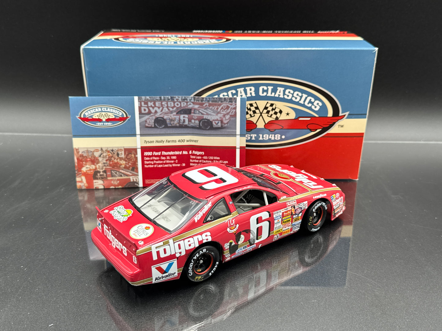 MARK MARTIN #6 Folgers North Wilkesboro Win 1990 Thunderbird