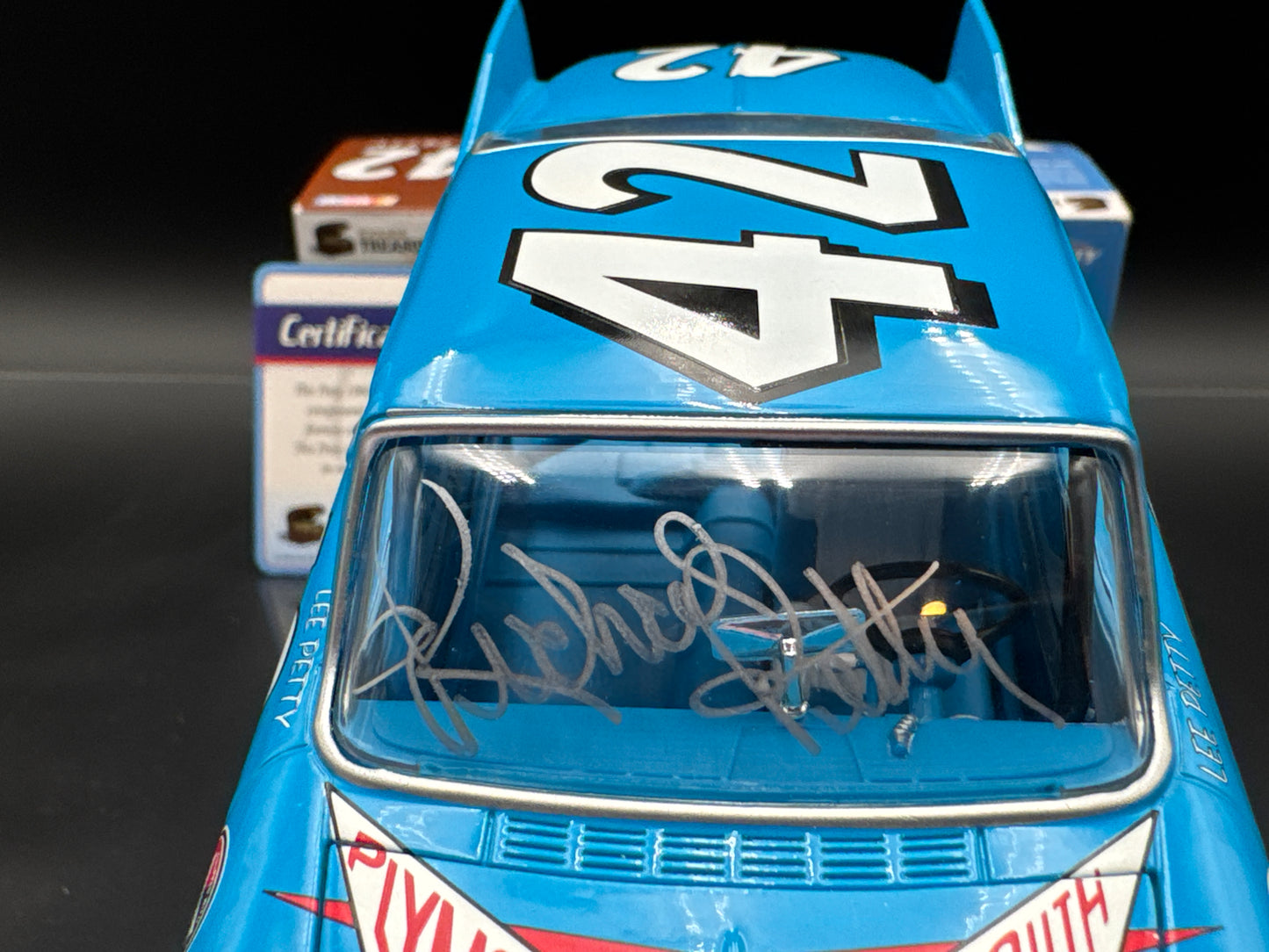 Richard Petty #42 1960 Plymouth Fury Autographed