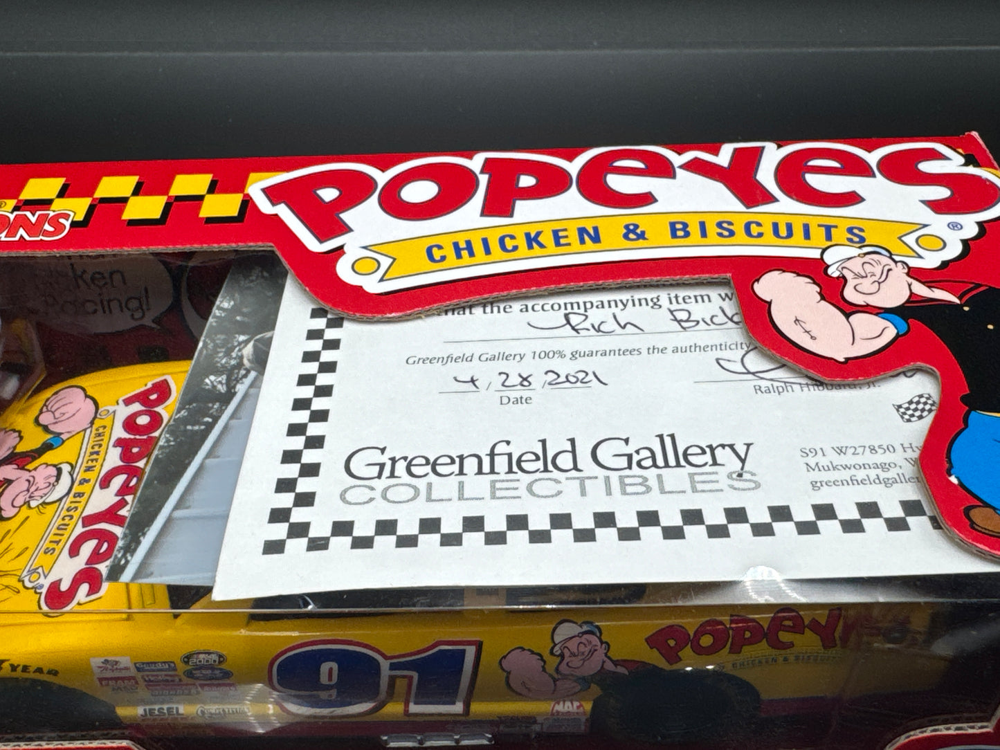 Rich Bickle #91 Popeyes Autographed