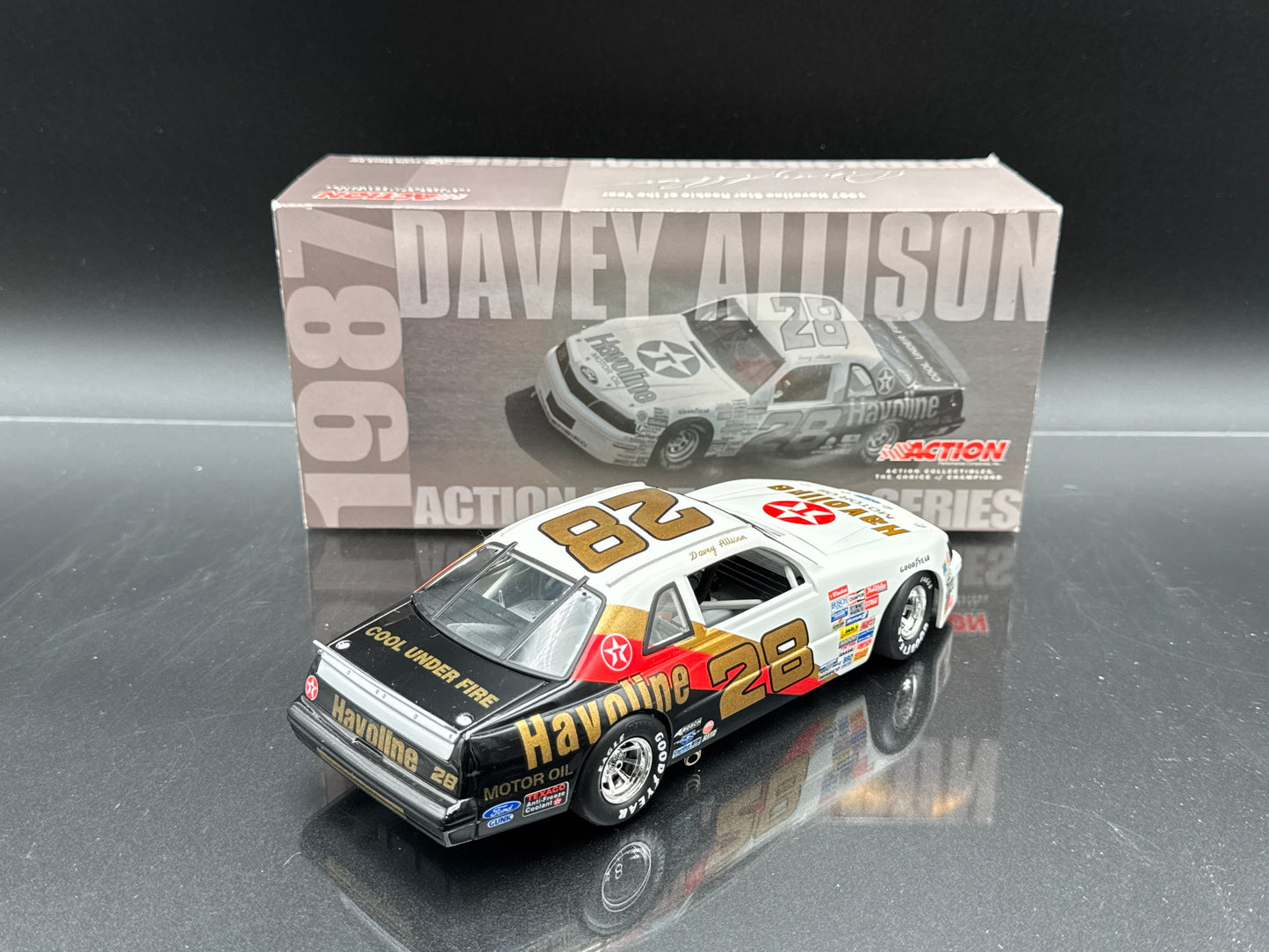 Davey Allison #28 Havoline Star/1987 Rookie of the Year Thunderbird Club Car Bank