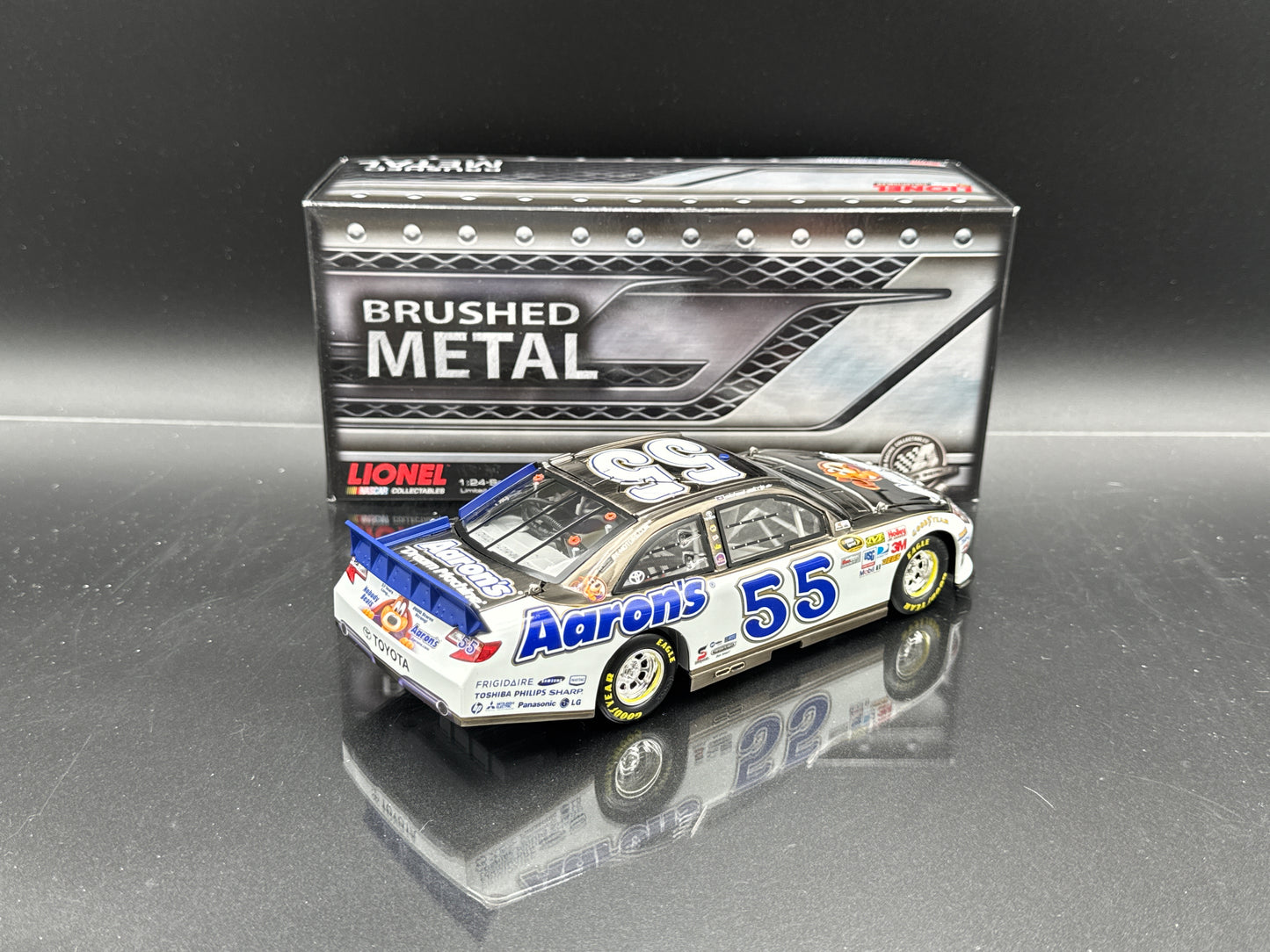 Michael Waltrip #55 Aaron's 2012 Camry Brushed Metal