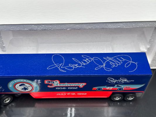 Richard Petty 35th Anniversary ERTL Hauler Autographed