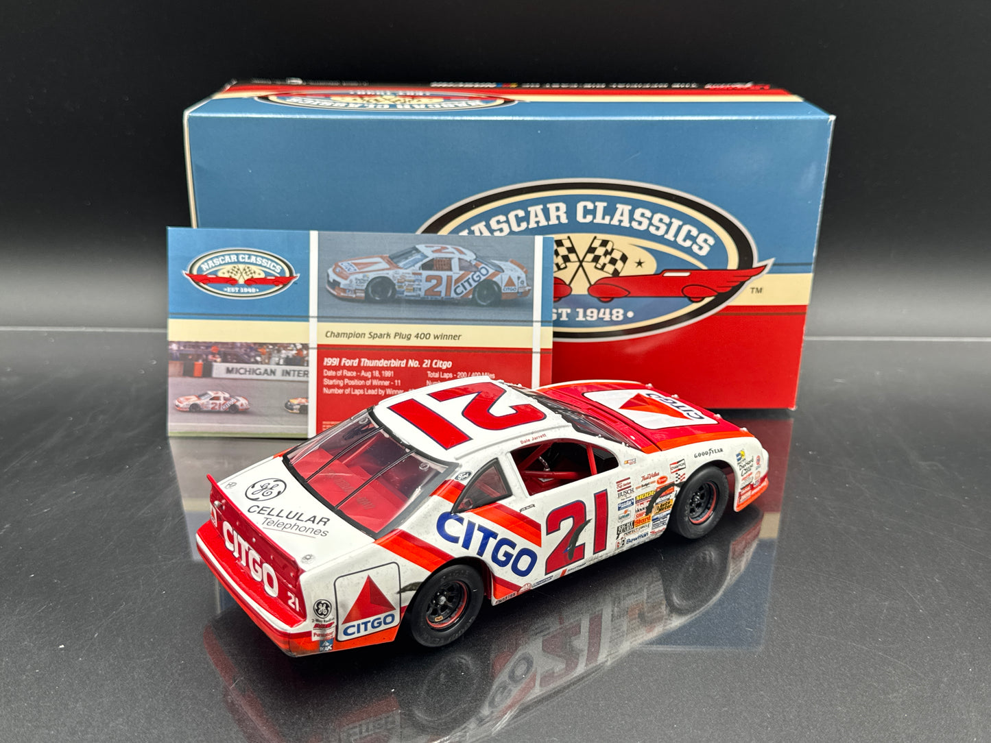 DALE JARRETT #21 Citgo Michigan Win 1991 Ford Thunderbird