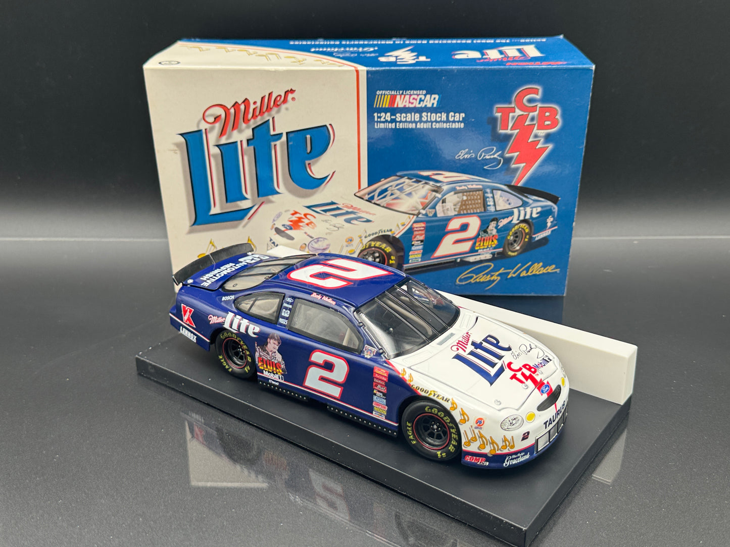 Rusty Wallace #2 Miller/Elvis TCB 1998 Ford Taurus.