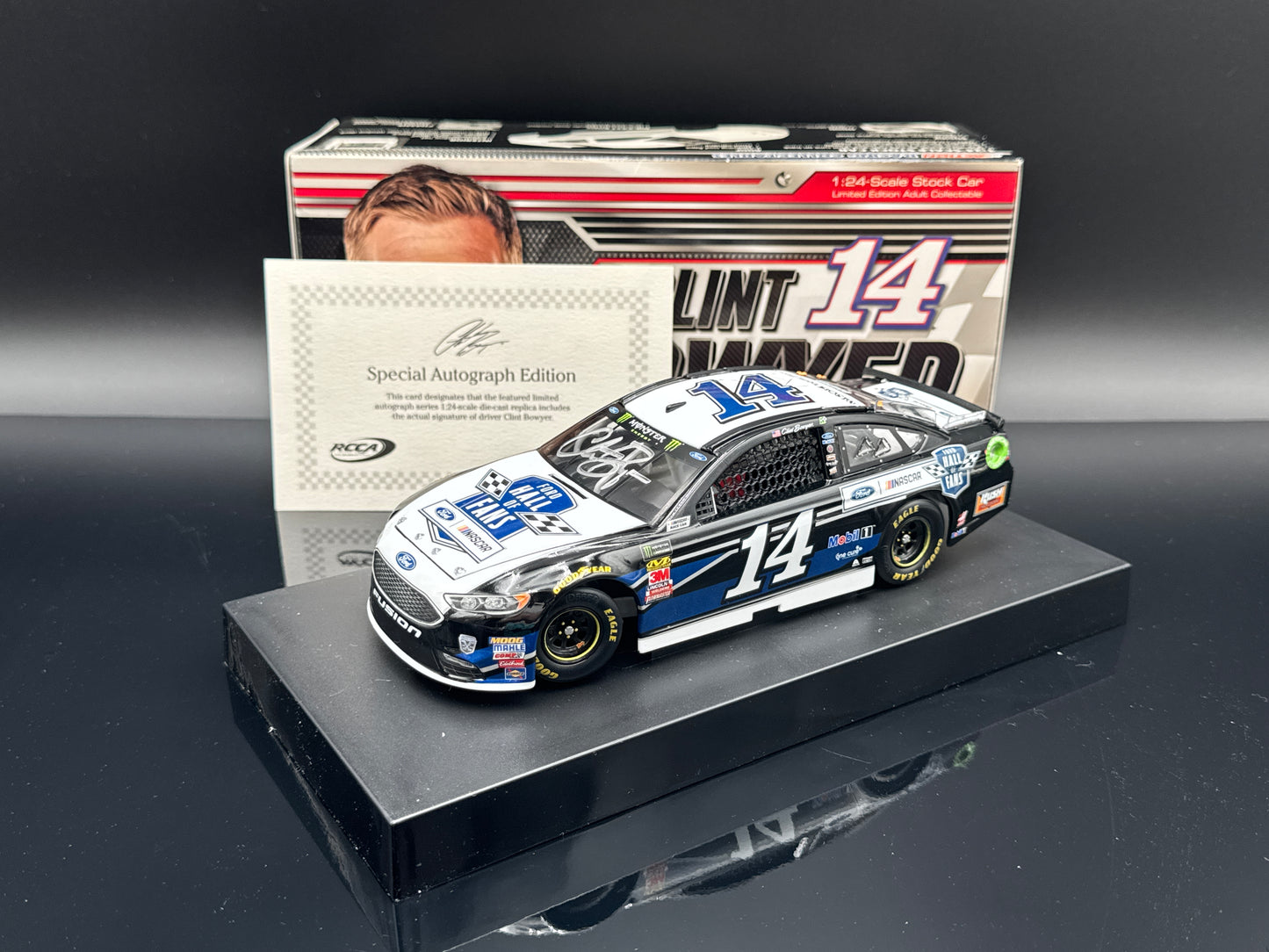 Clint Bowyer #14 Ford Hall of Fans 2018 Fusion Autographed