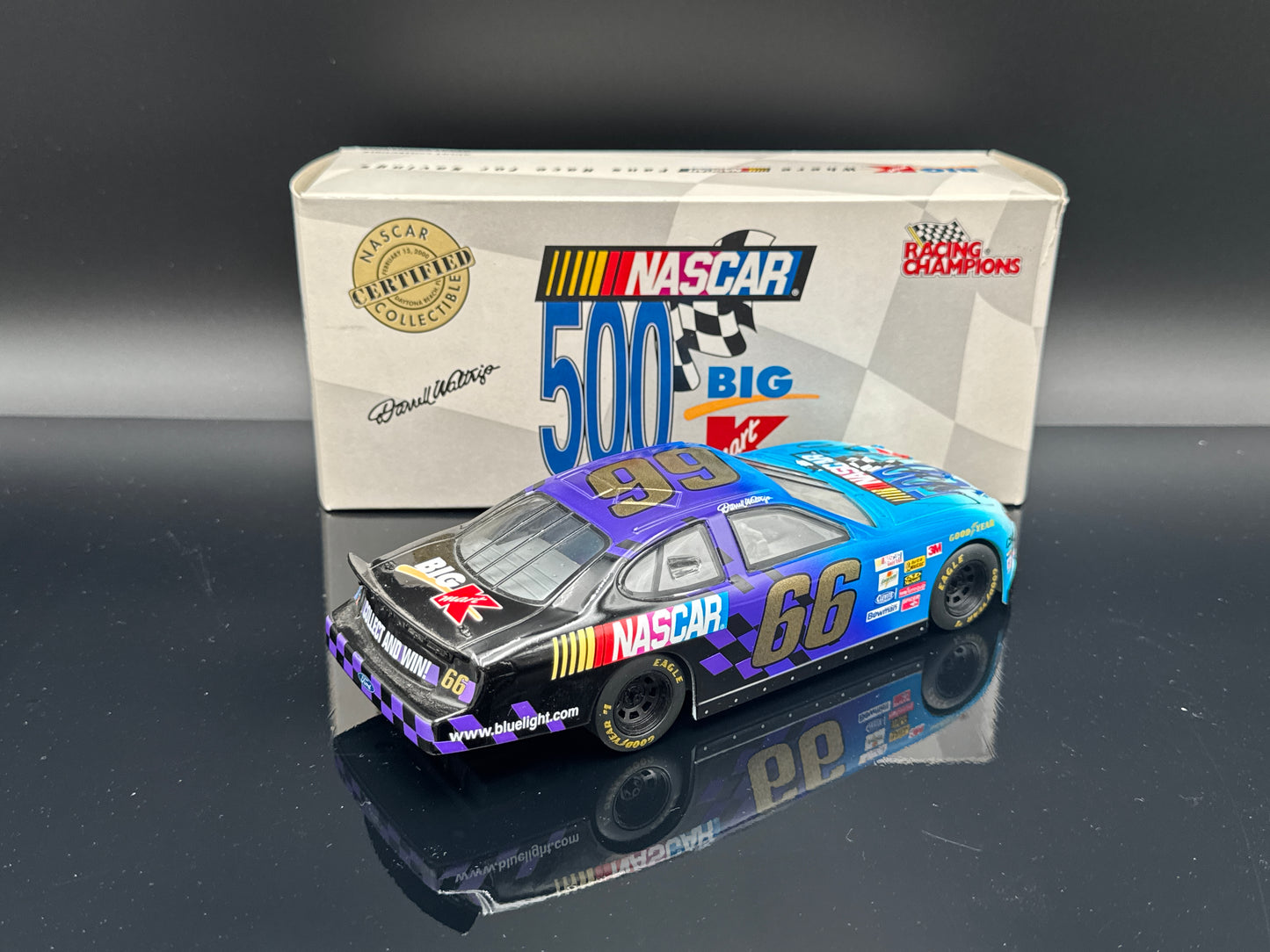 Darrel Waltrip #66 Nascar 500 KMart Autographed