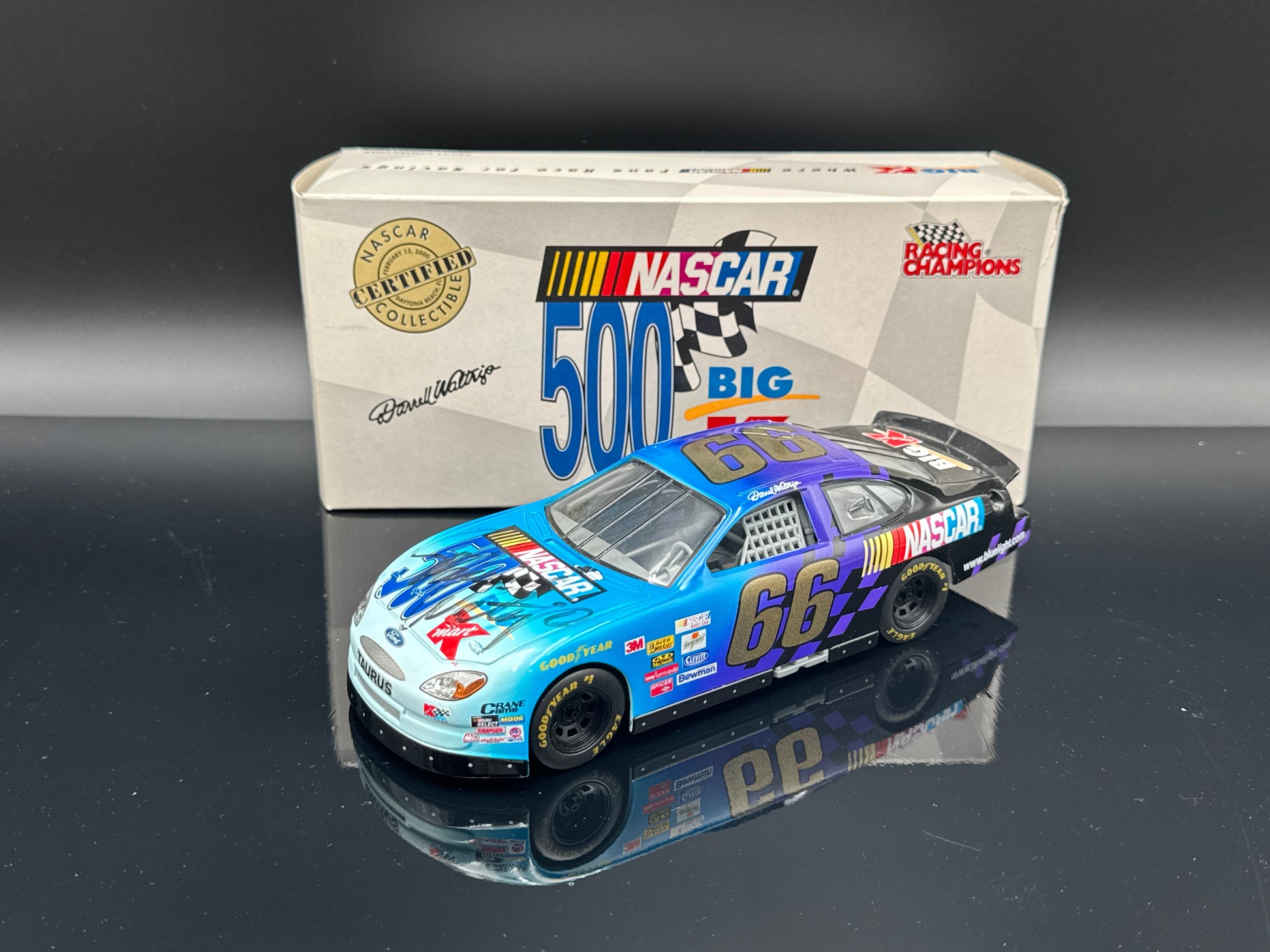 Darrel Waltrip #66 Nascar 500 KMart Autographed
