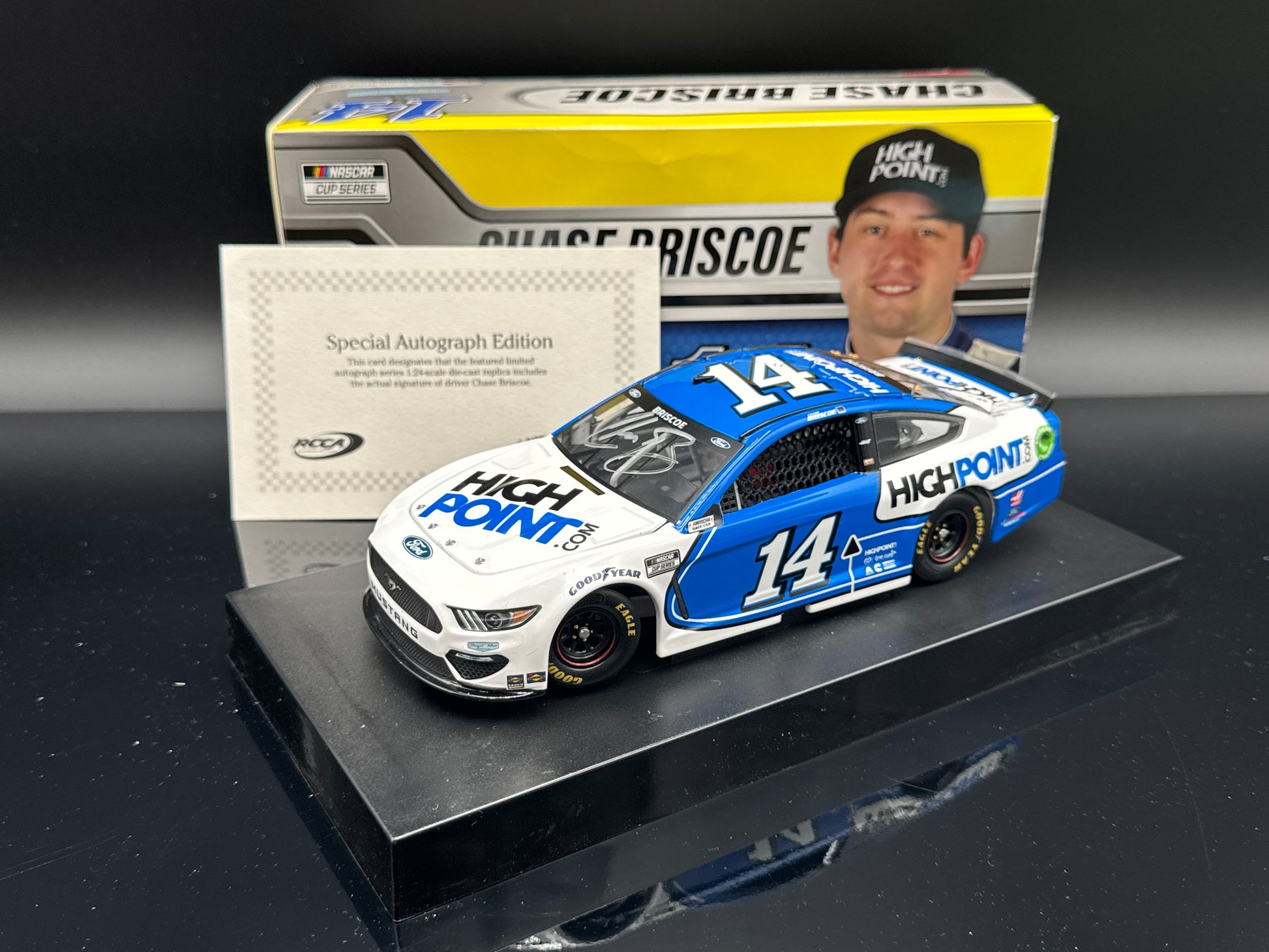Chase Briscoe #14 Highpoint.com 2021 Mustang Autographed