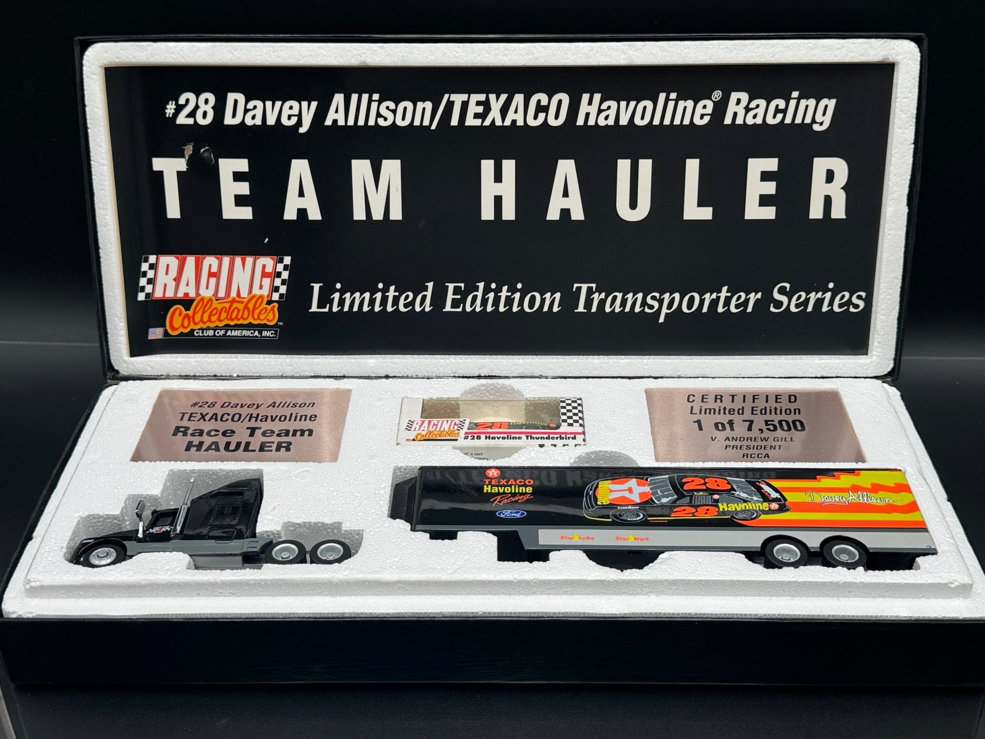 Davey Allison Texaco Havoline Racing Hauler Set