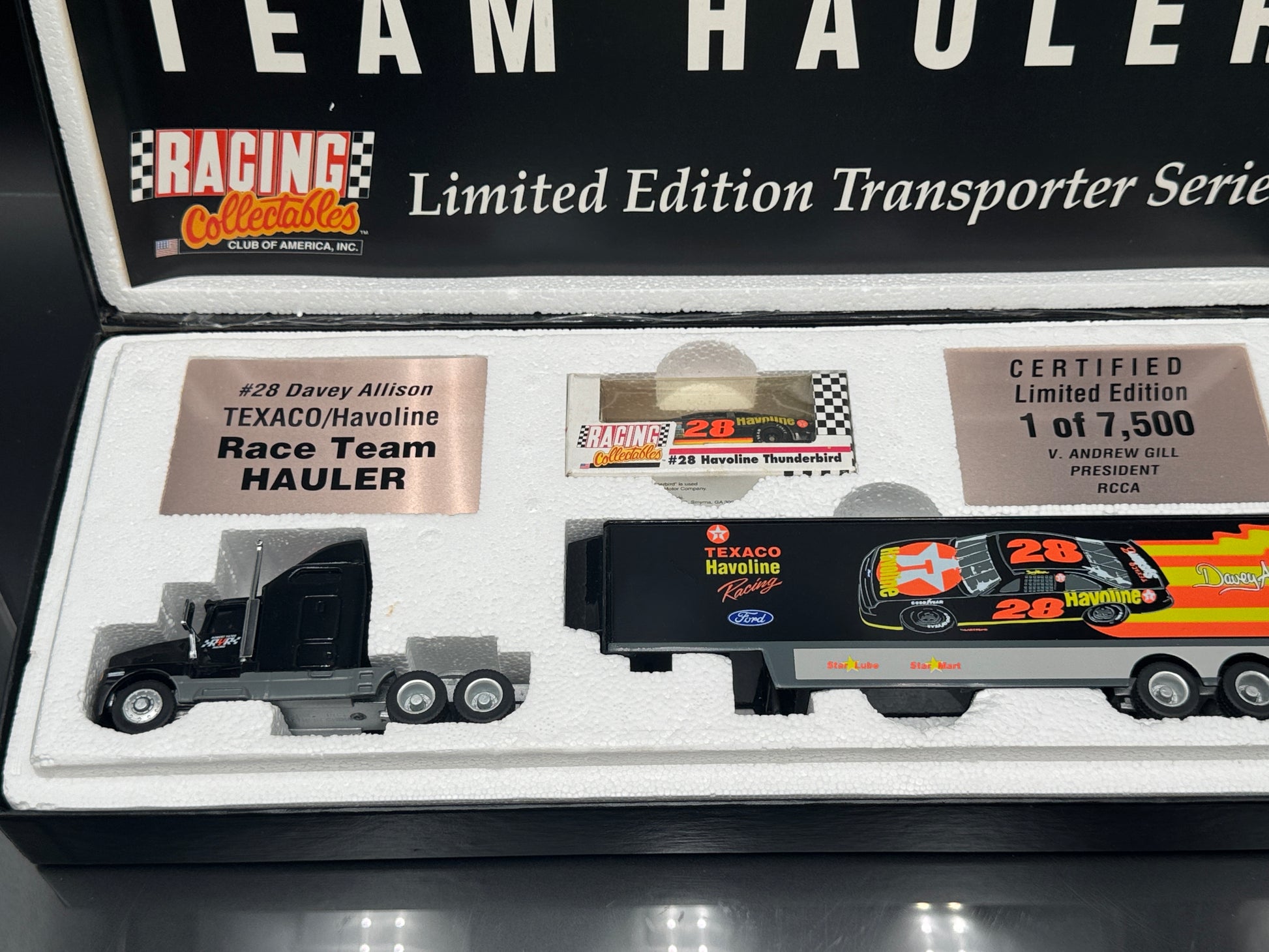 Davey Allison Texaco Havoline Racing Hauler Set