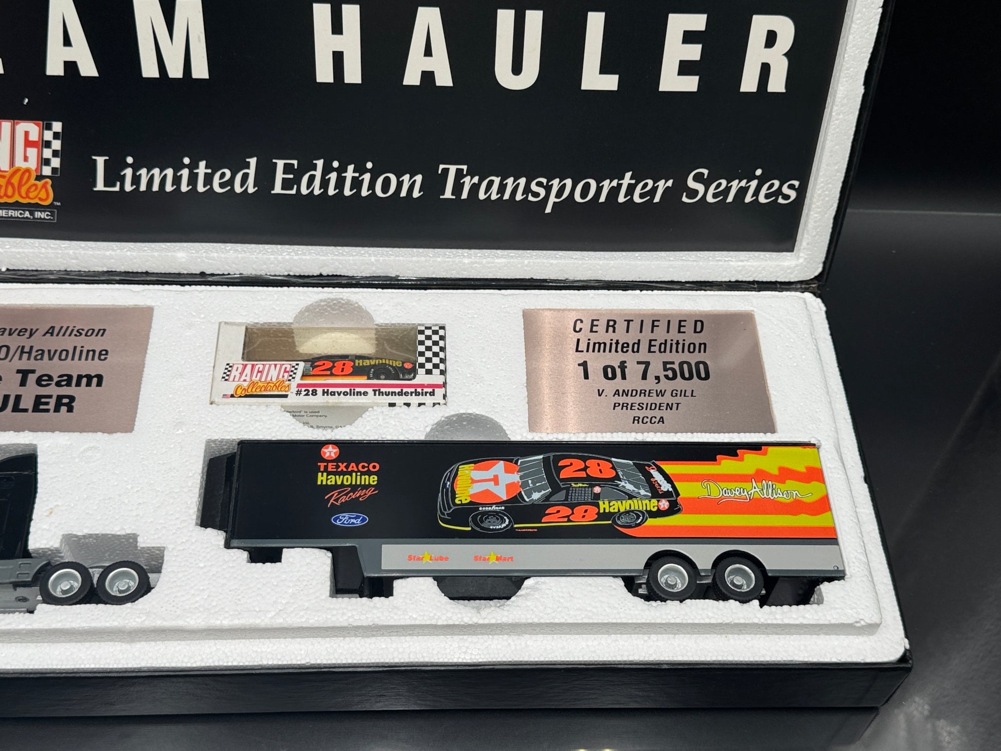 Davey Allison Texaco Havoline Racing Hauler Set
