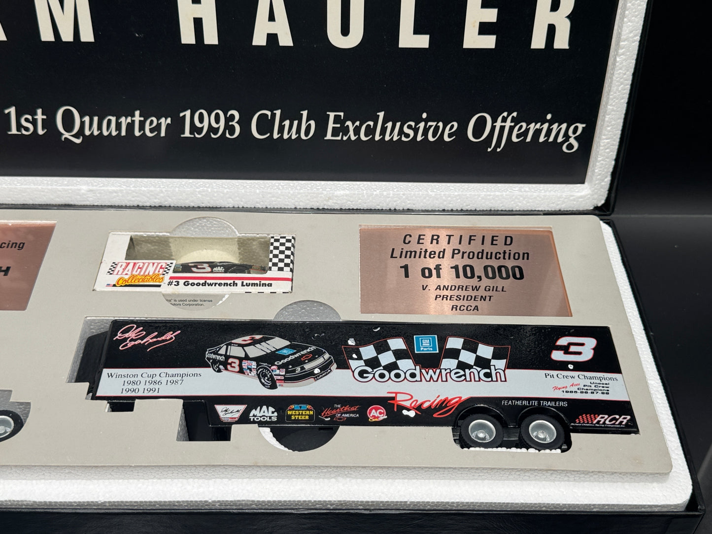 Dale Earnhardt/Richard Childress Racing Hauler Set