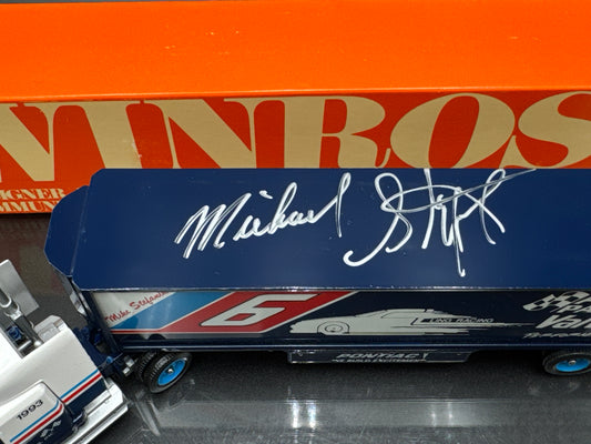 Mike Stefanik Valvoline Team Hauler Autographed
