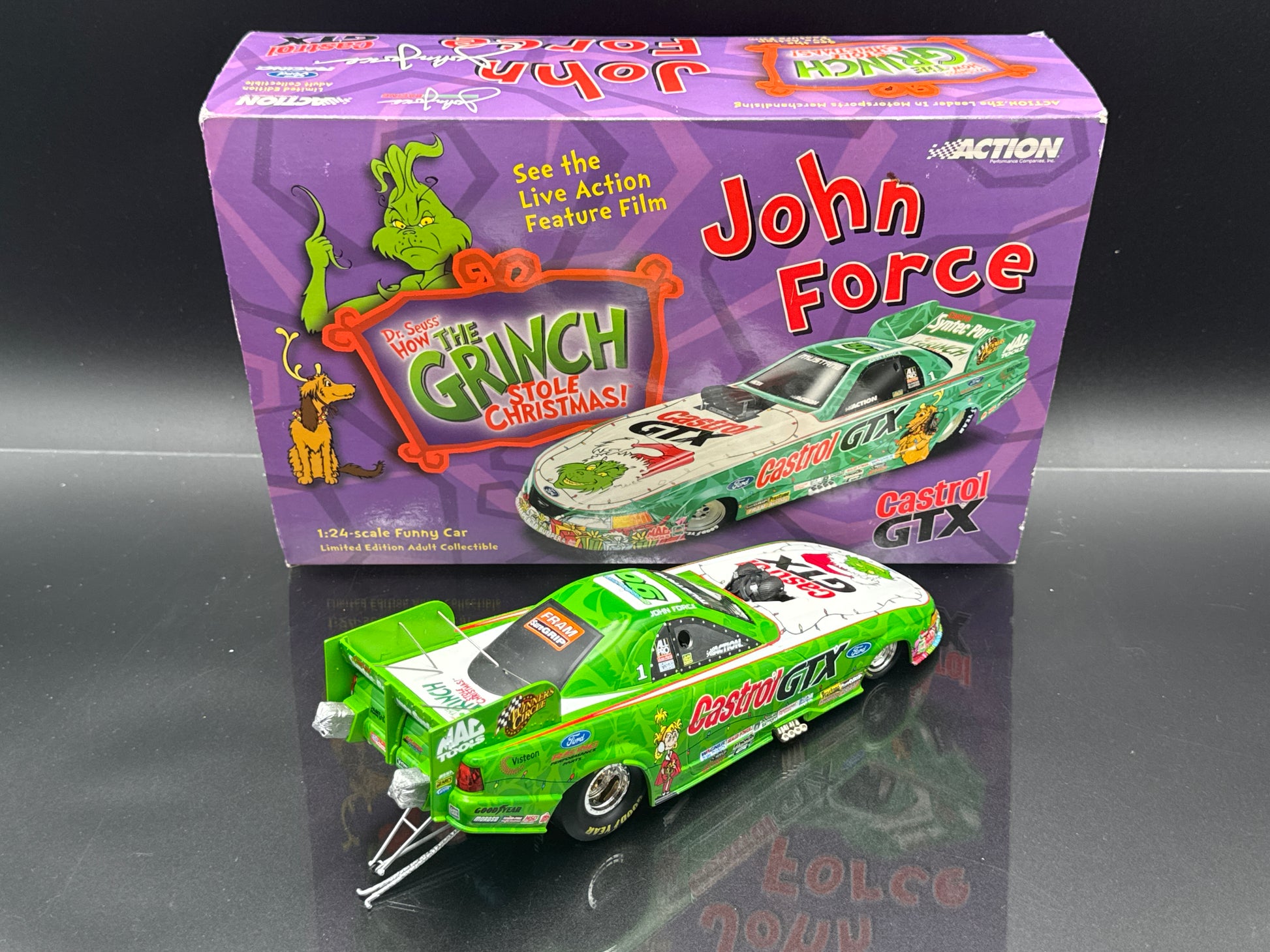 John Force 2001 Mustang Castrol GTX/The Grinch