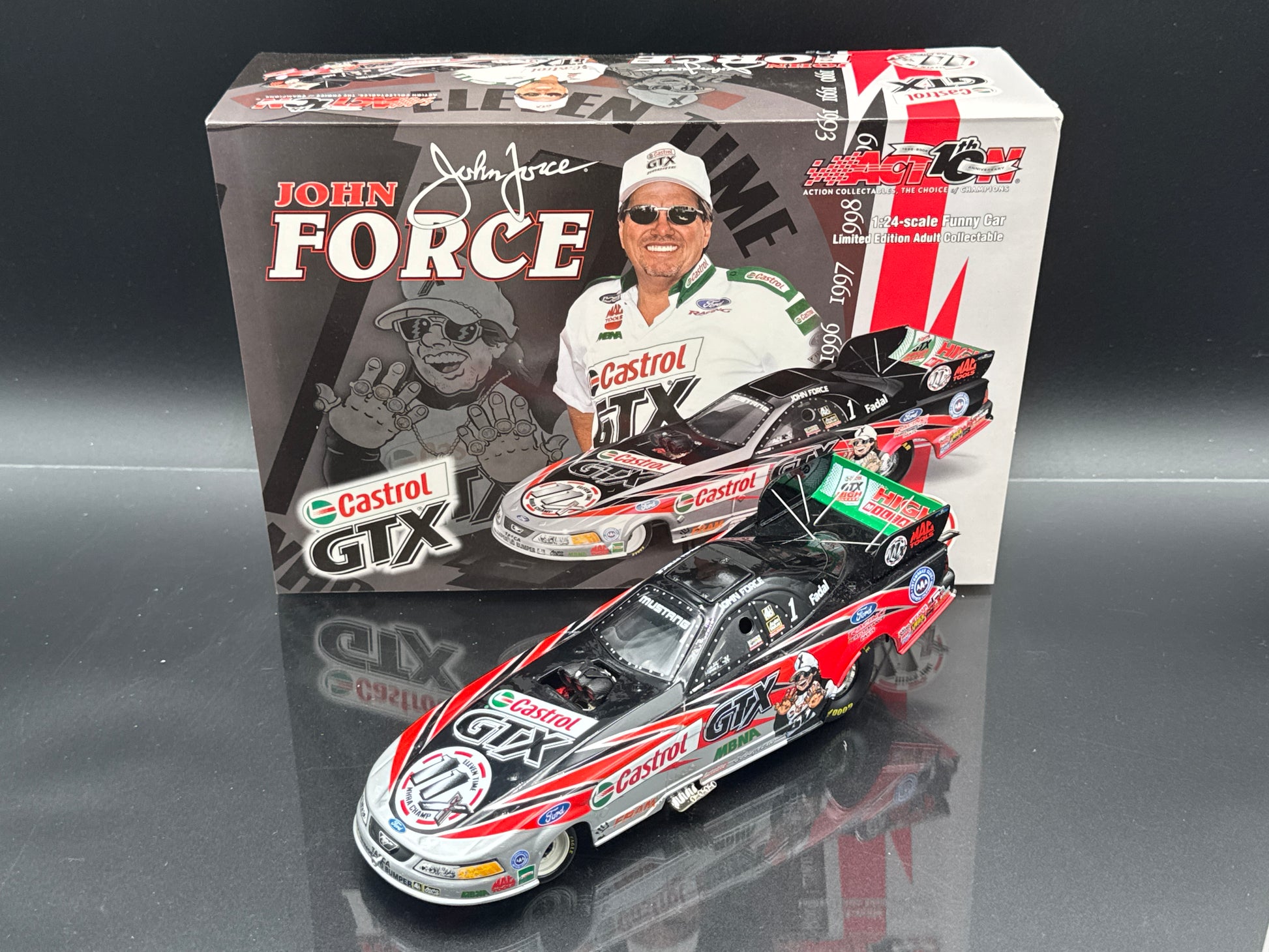 John Force 2002 Mustang Castrol GTX/11X Champion