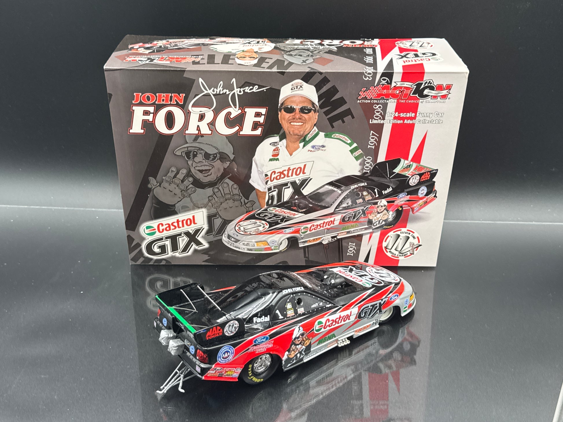 John Force 2002 Mustang Castrol GTX/11X Champion