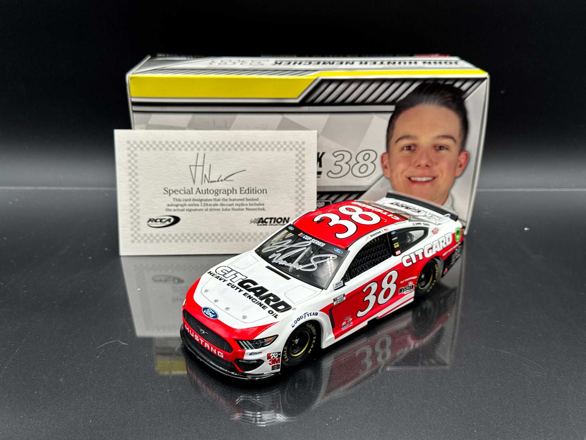 John Hunter Nemechek #38 Citgard 2020 Mustang Autographed