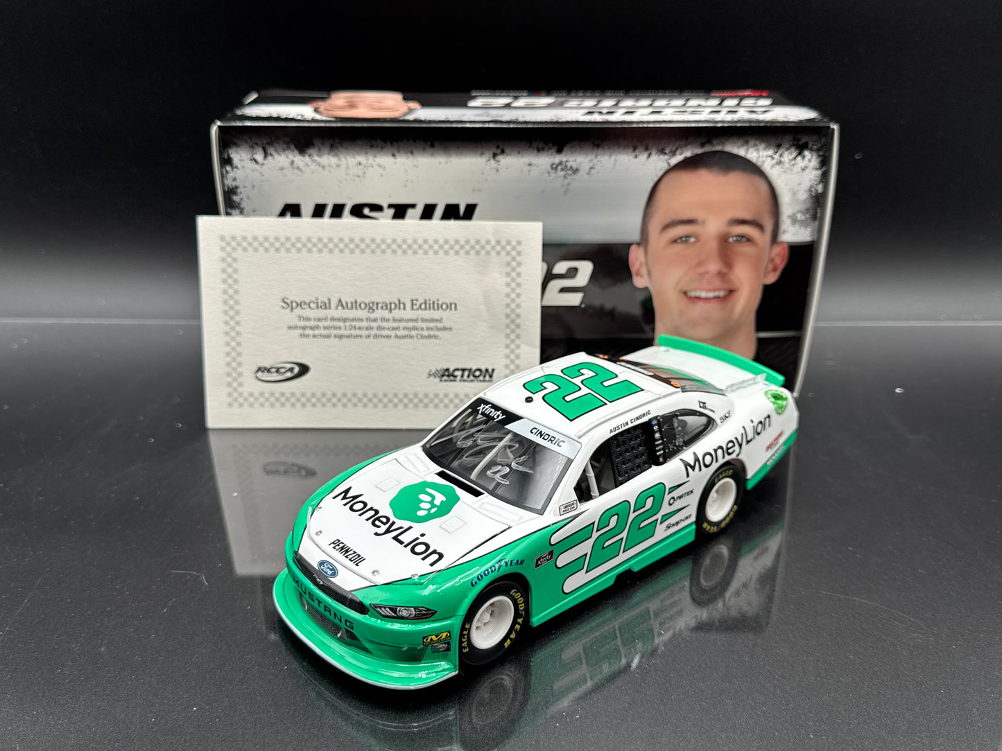 Austin Cindric #22 MoneyLion 2019 Mustang Autographed