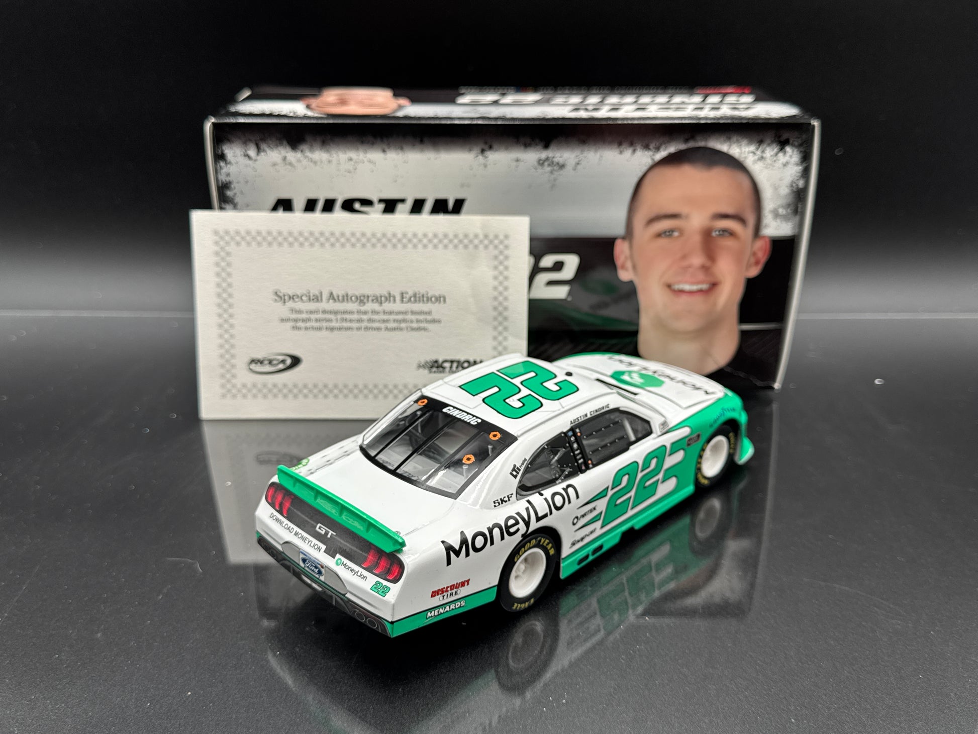 Austin Cindric #22 MoneyLion 2019 Mustang Autographed
