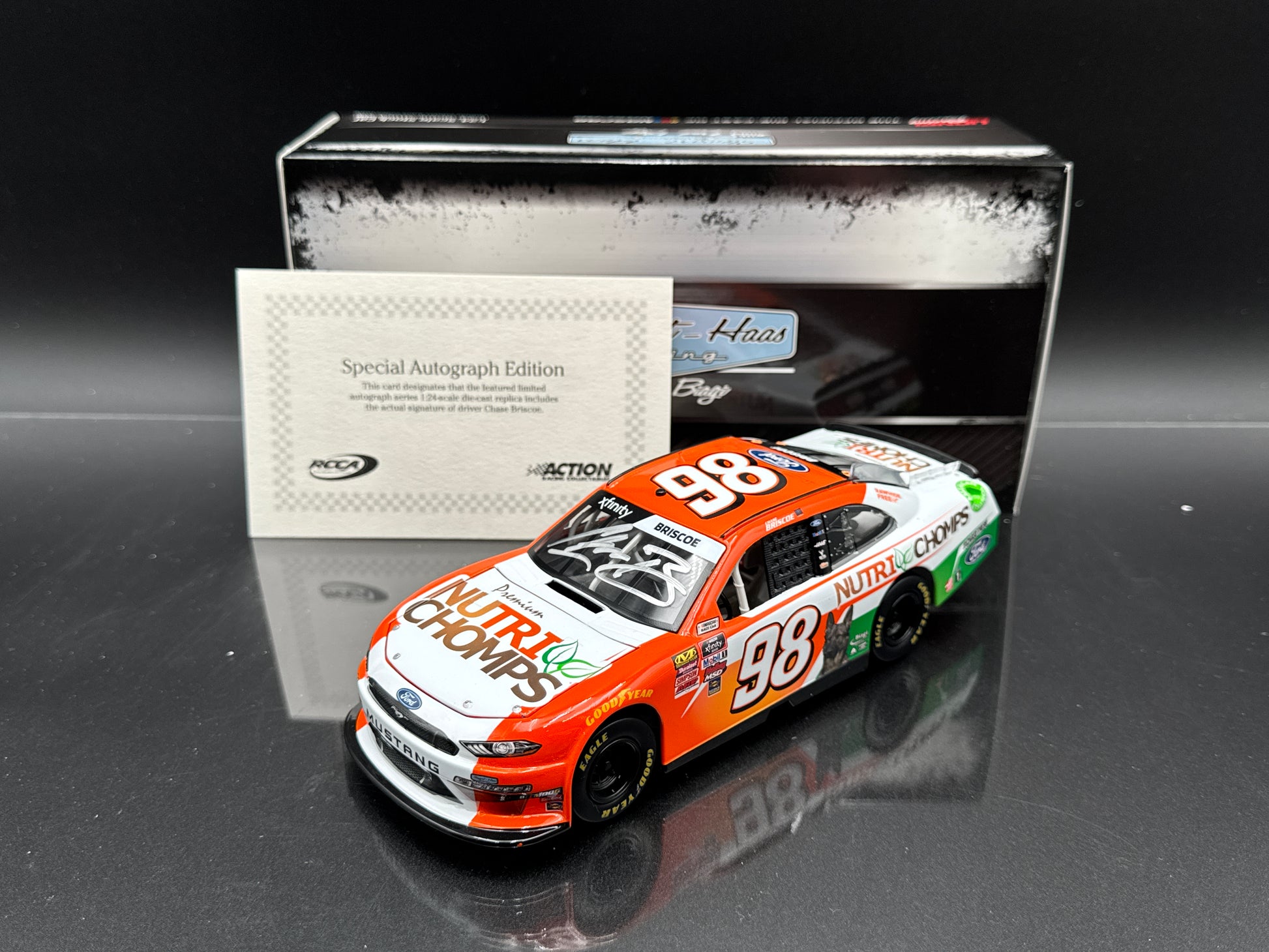 Chase Briscoe #98 Nutri Chomps 2019 Mustang Autographed