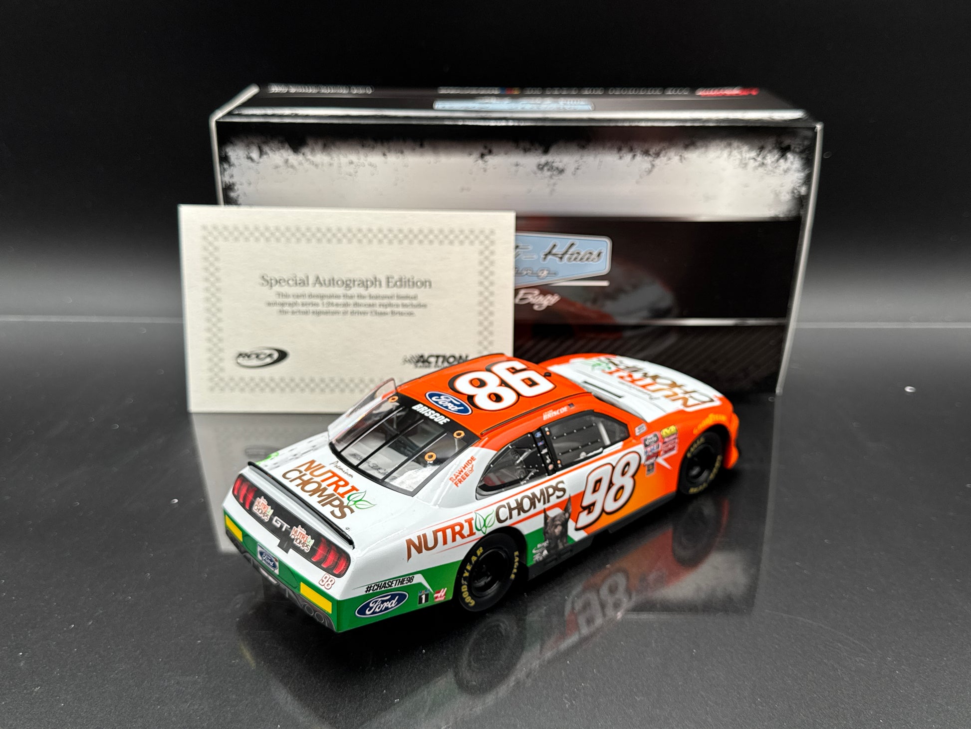 Chase Briscoe #98 Nutri Chomps 2019 Mustang Autographed