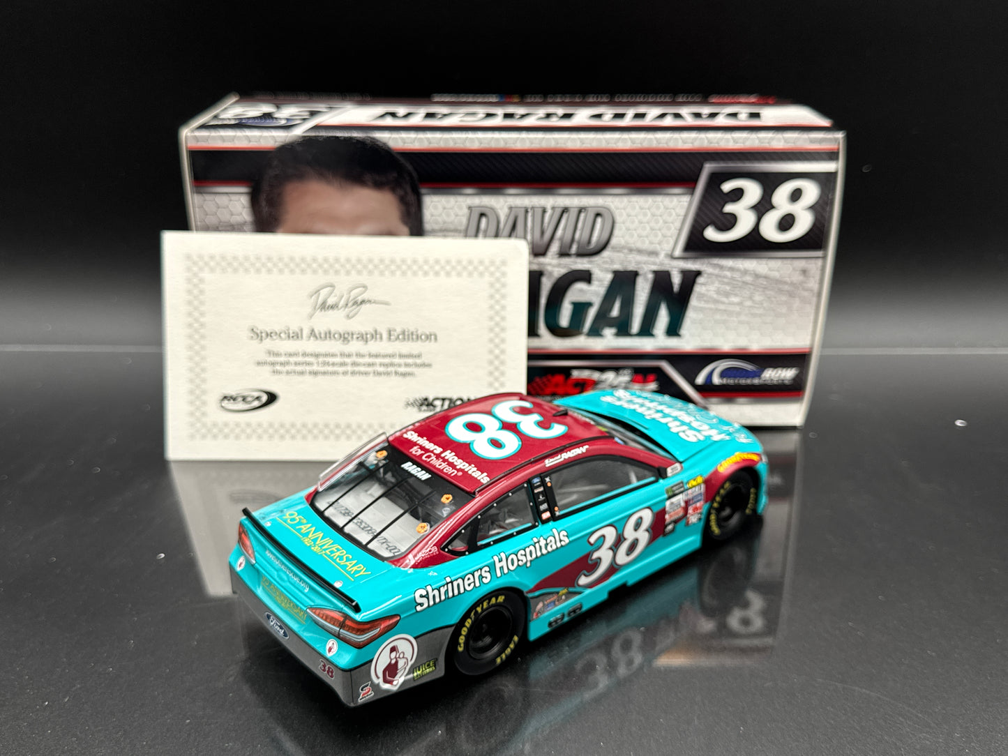 AR 2017 Fusion المية • David Ragan • #38 Shriners Hospitals For Children Autographed