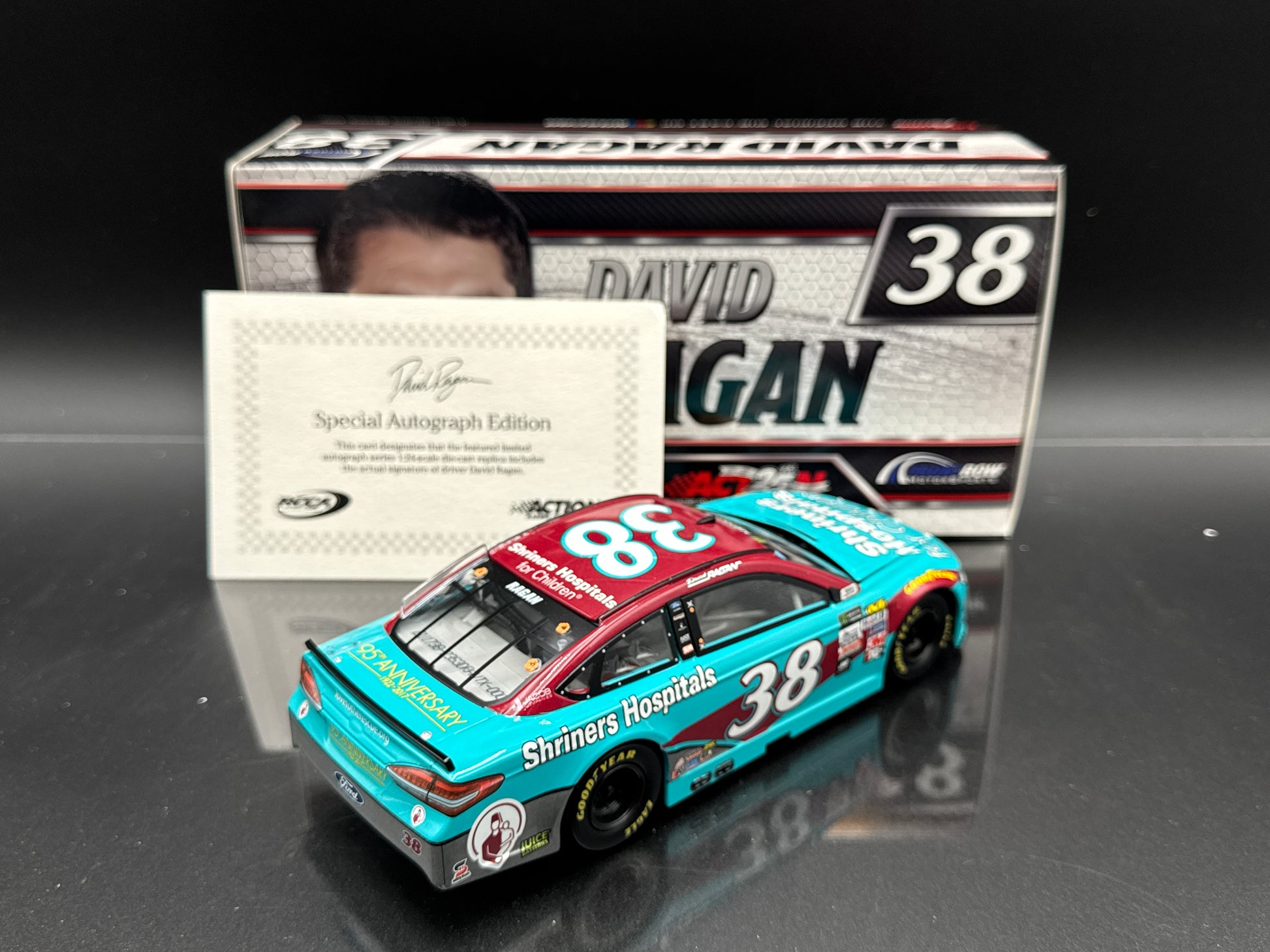 AR 2017 Fusion المية • David Ragan • #38 Shriners Hospitals For Children Autographed
