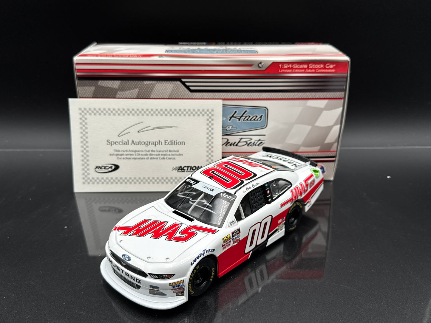 Cole Custer #00 Haas Automation 2018 Mustang Autographed