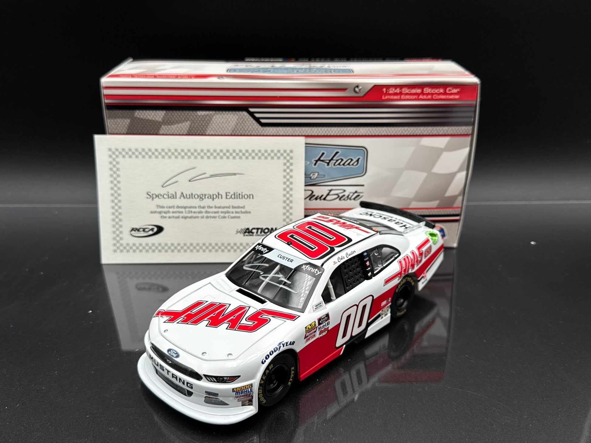 Cole Custer #00 Haas Automation 2018 Mustang Autographed