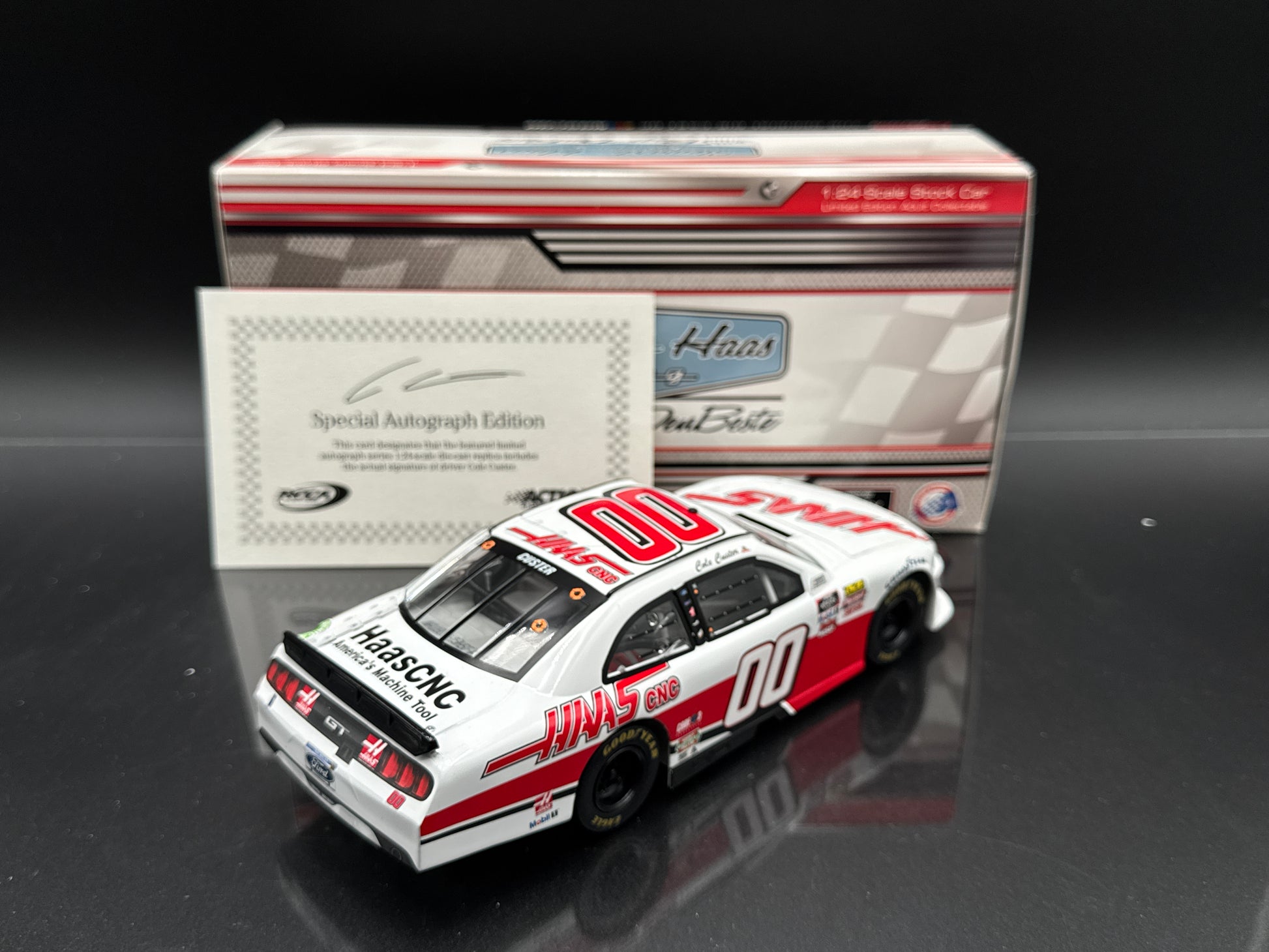 Cole Custer #00 Haas Automation 2018 Mustang Autographed