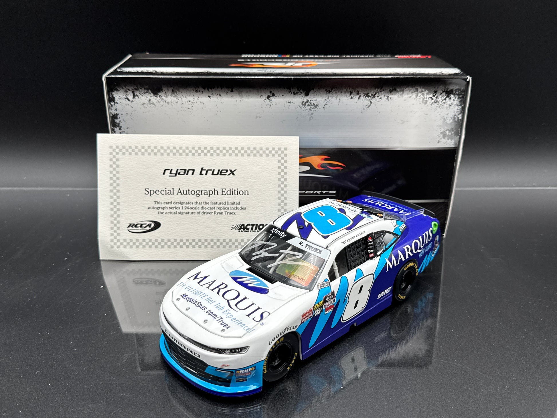 Ryan Truex #8 Marquis Spas 2019 Camaro Autographed