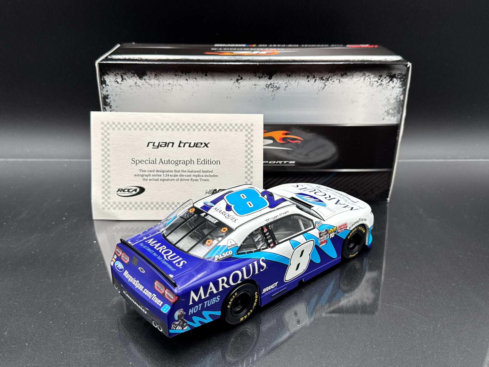 Ryan Truex #8 Marquis Spas 2019 Camaro Autographed