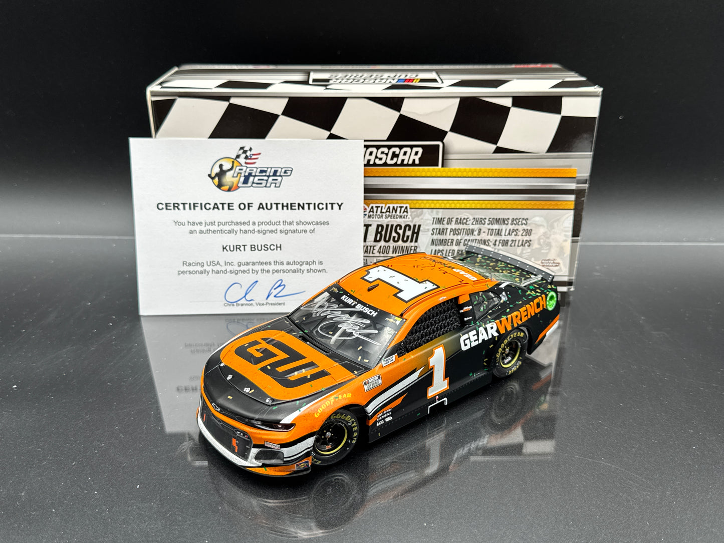 Kurt Busch #1 Gearwrench Atlanta Win 2021 Camaro ZL1
