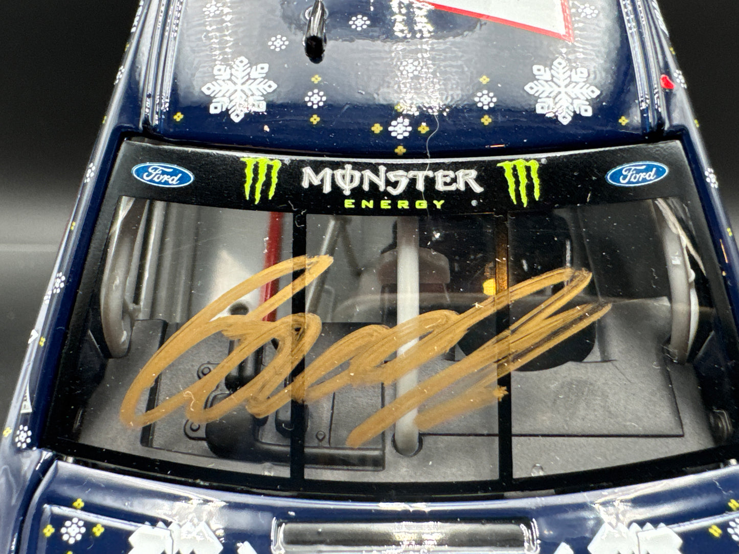 BRAD KESELOWSKI #2 Miller Lite Holiday Sweater 2019 Mustang Autographed