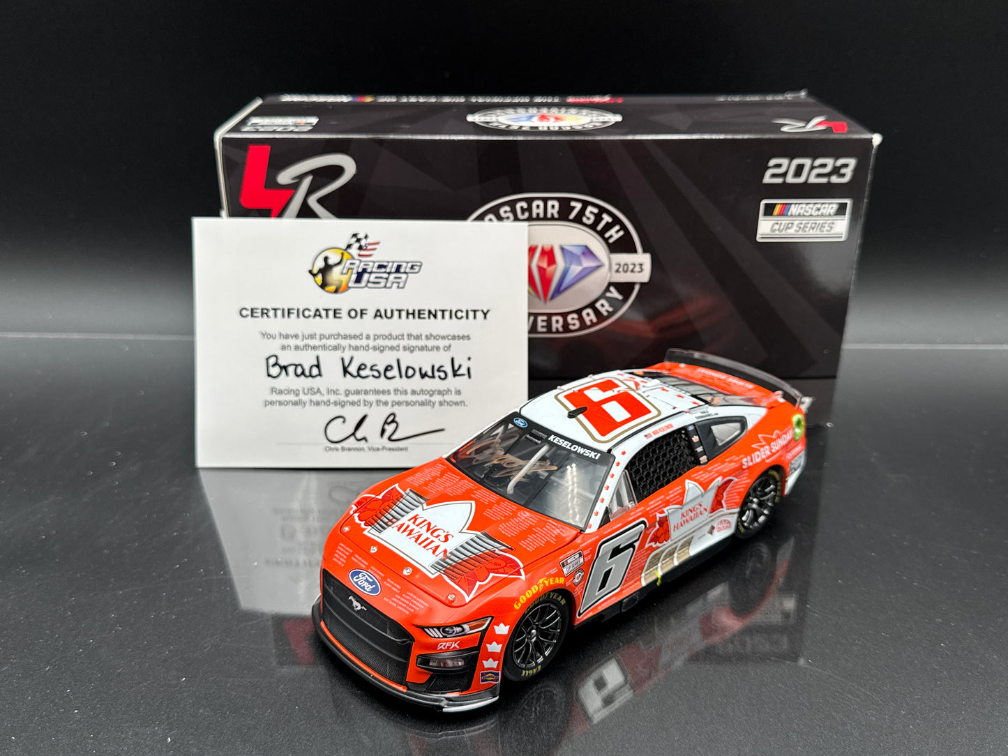 Brad Keselowski #6 Kings Hawaiian Tribute to Veterans 2023 Mustang