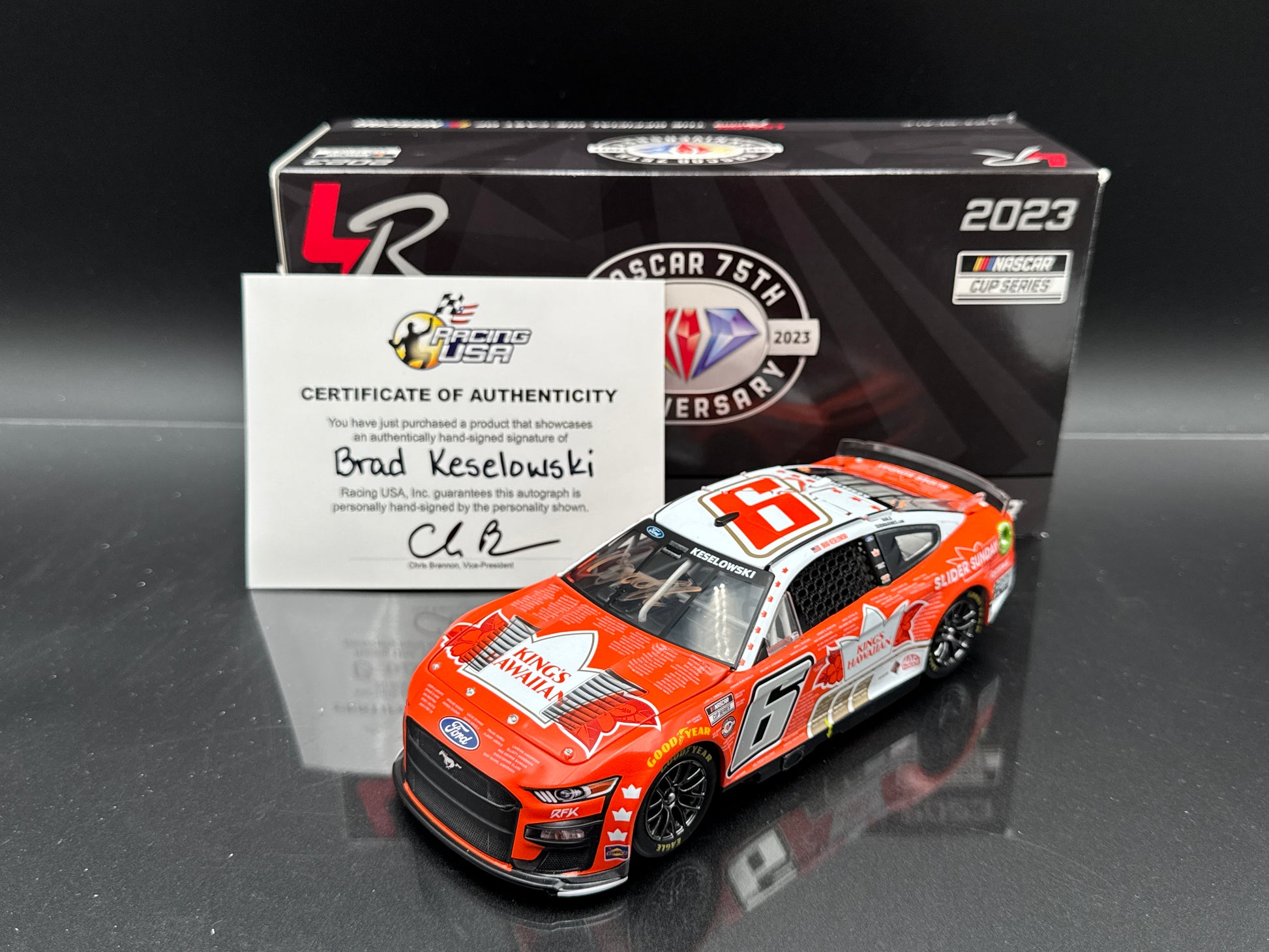 Brad Keselowski #6 Kings Hawaiian Tribute to Veterans 2023 Mustang