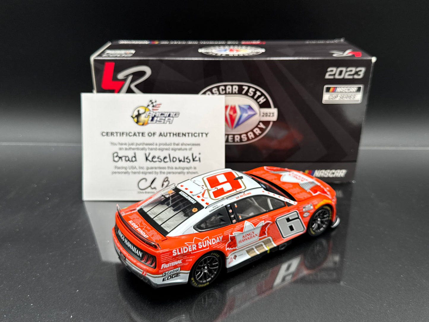 Brad Keselowski #6 Kings Hawaiian Tribute to Veterans 2023 Mustang