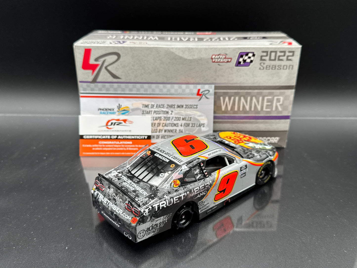 NOAH GRAGSON #9 Bass Pro Shops Phoenix Win; 2022 Camaro Autographed.