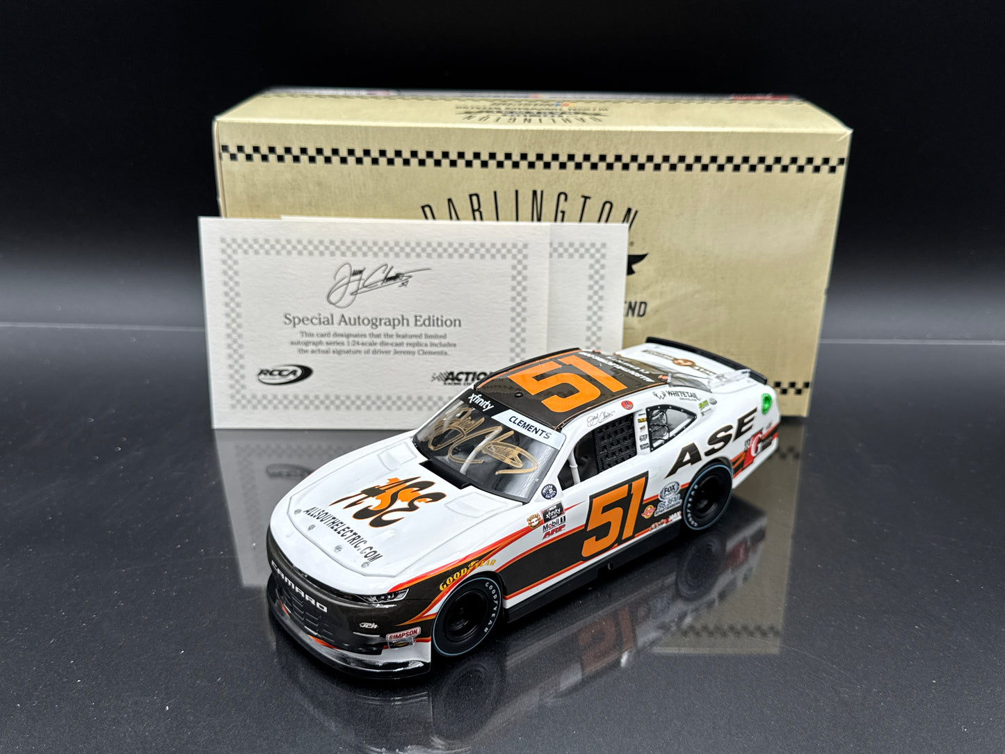 Jeremy Clements #51 AllSouthernElectric.com Throwback 2021 Camaro Autographed