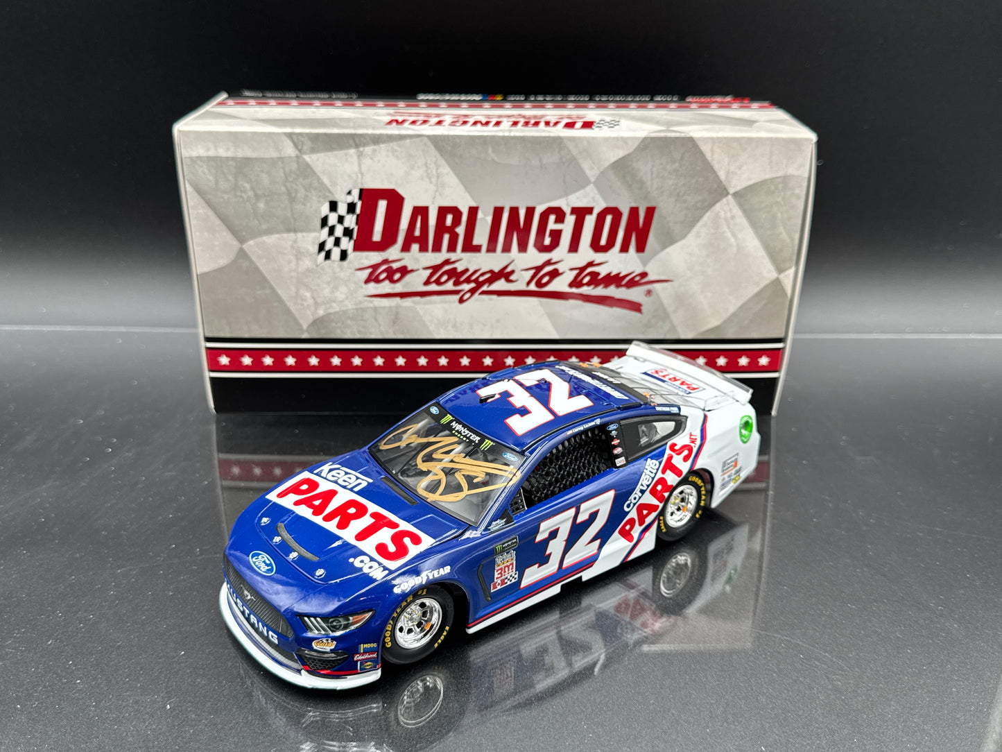 Corey LaJoie #32 Keen Parts Darlington 2019 Mustang