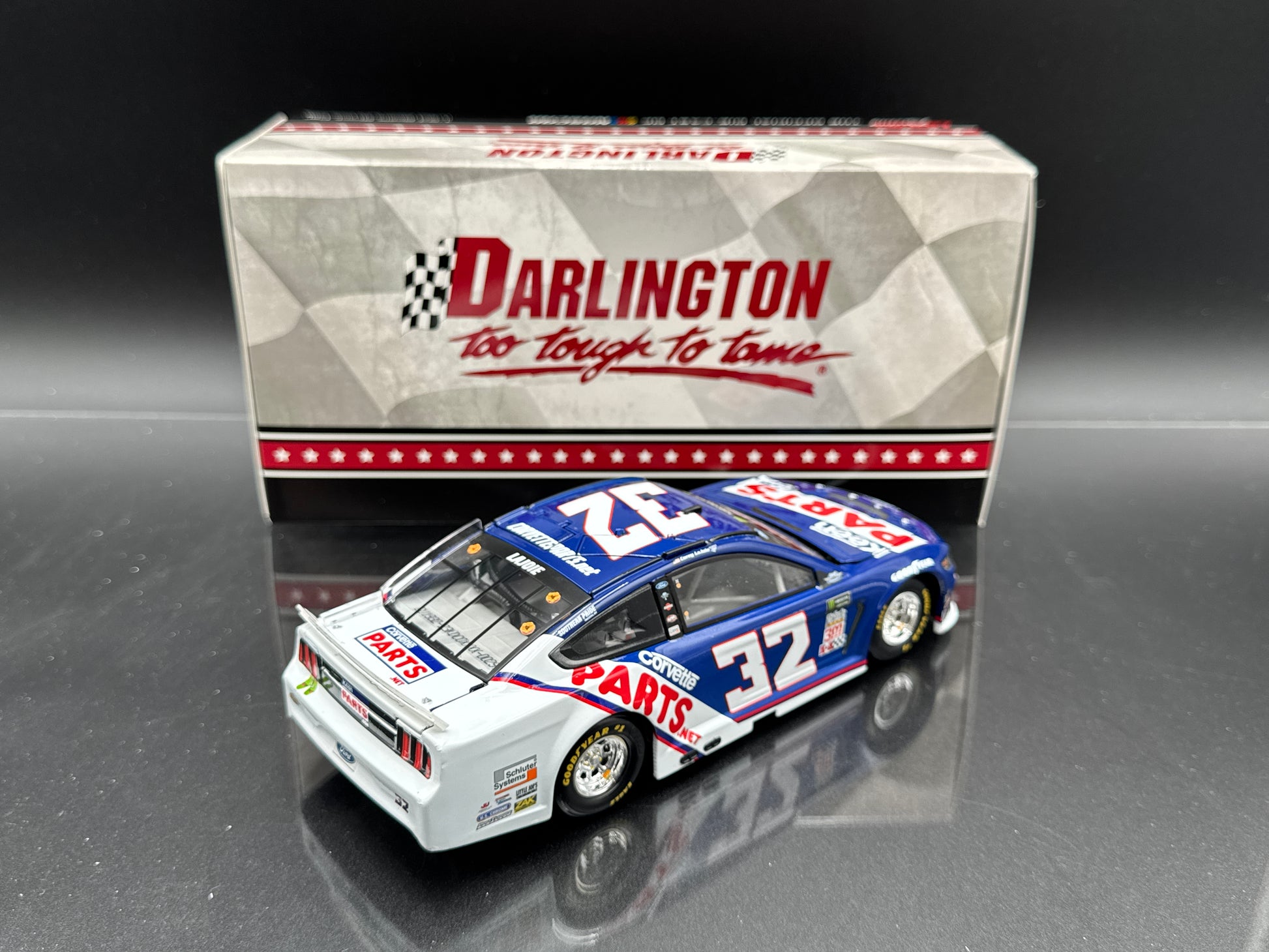 Corey LaJoie #32 Keen Parts Darlington 2019 Mustang