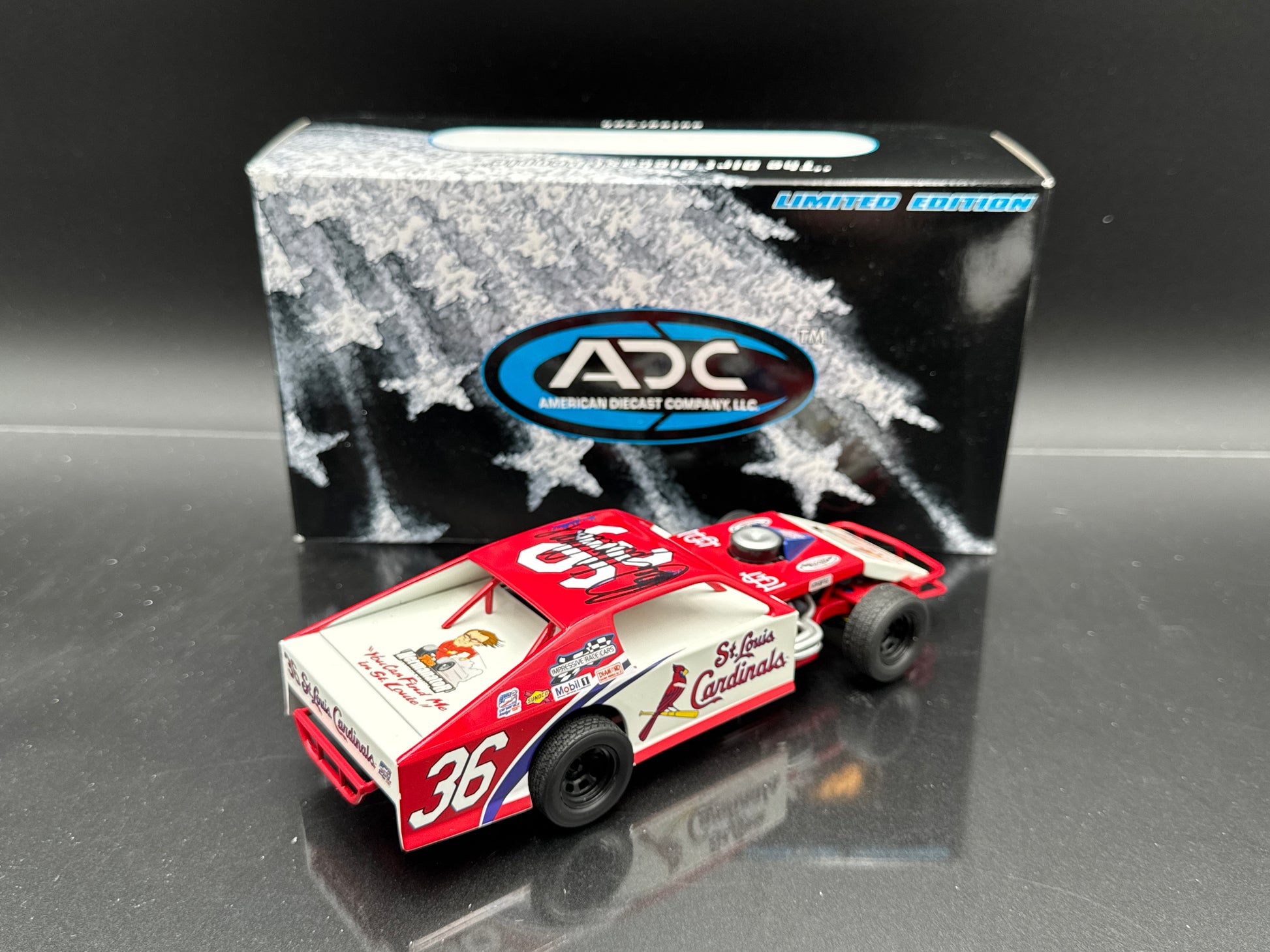 Kenny Wallace #36 St Louis Cardinals Late Model Autographed