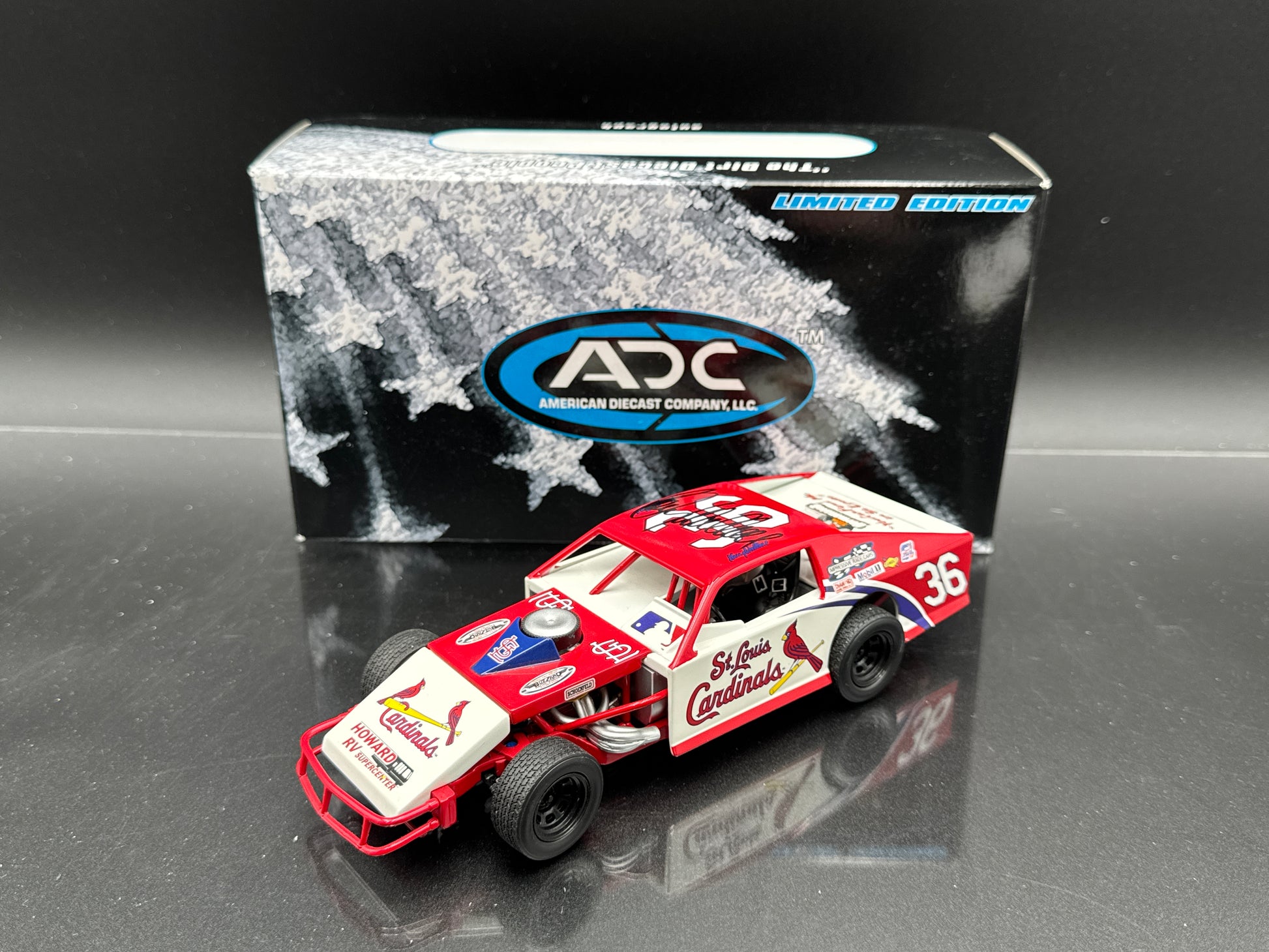 Kenny Wallace #36 St Louis Cardinals Late Model Autographed