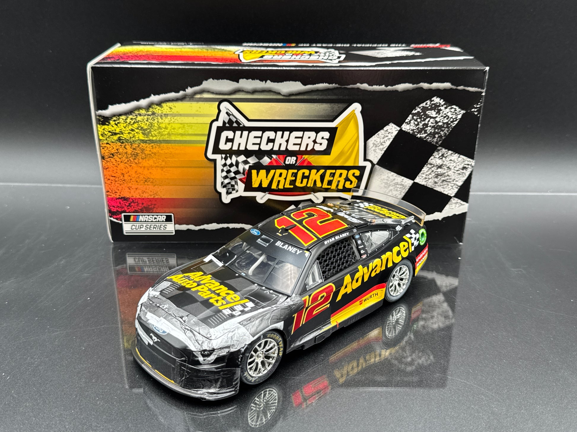 RYAN BLANEY #12 Advance Auto Parts Daytona Race Versis 2022 Mustang