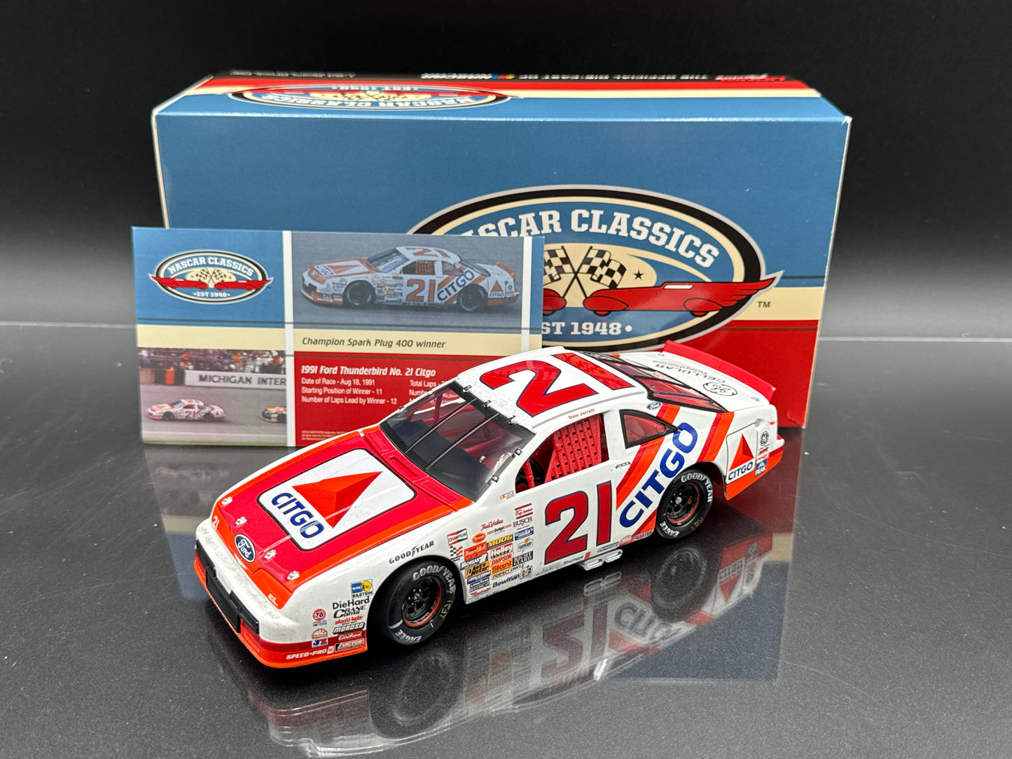 DALE JARRETT #21 Citgo Michigan Win 1991 Ford Thunderbird