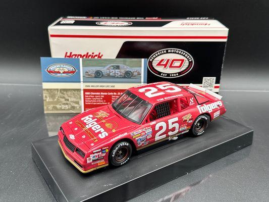 TIM RICHMOND #25 Folger's 1986 Spring Pocono Win 1986 Monte Carlo