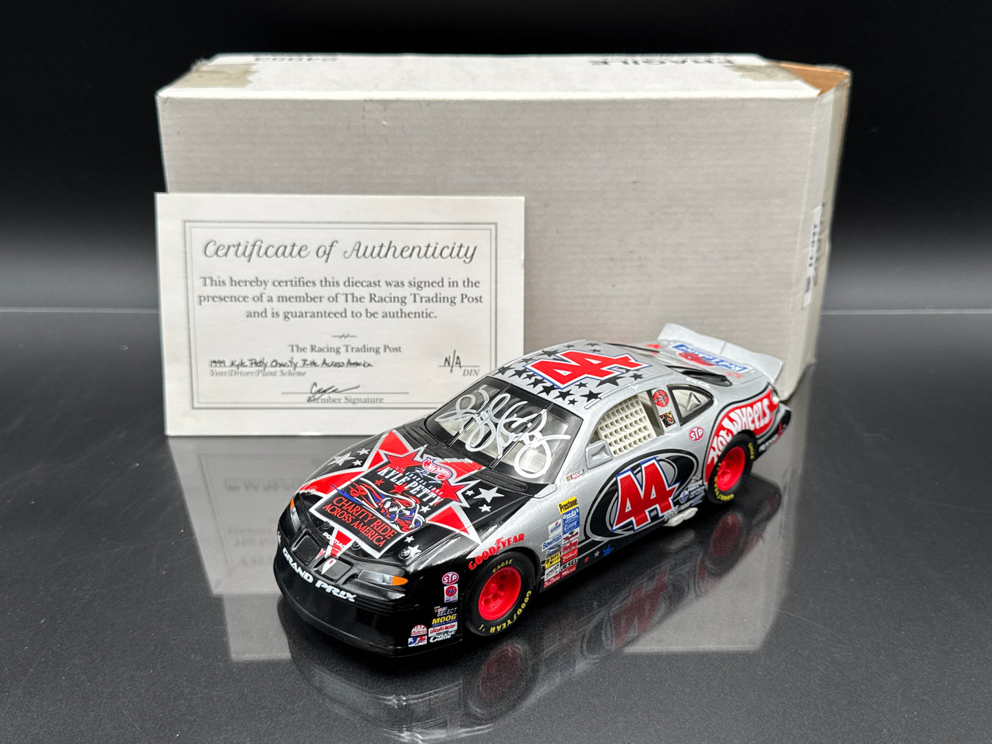 Kyle Petty #44 Hot Wheels Charity Ride Autographed