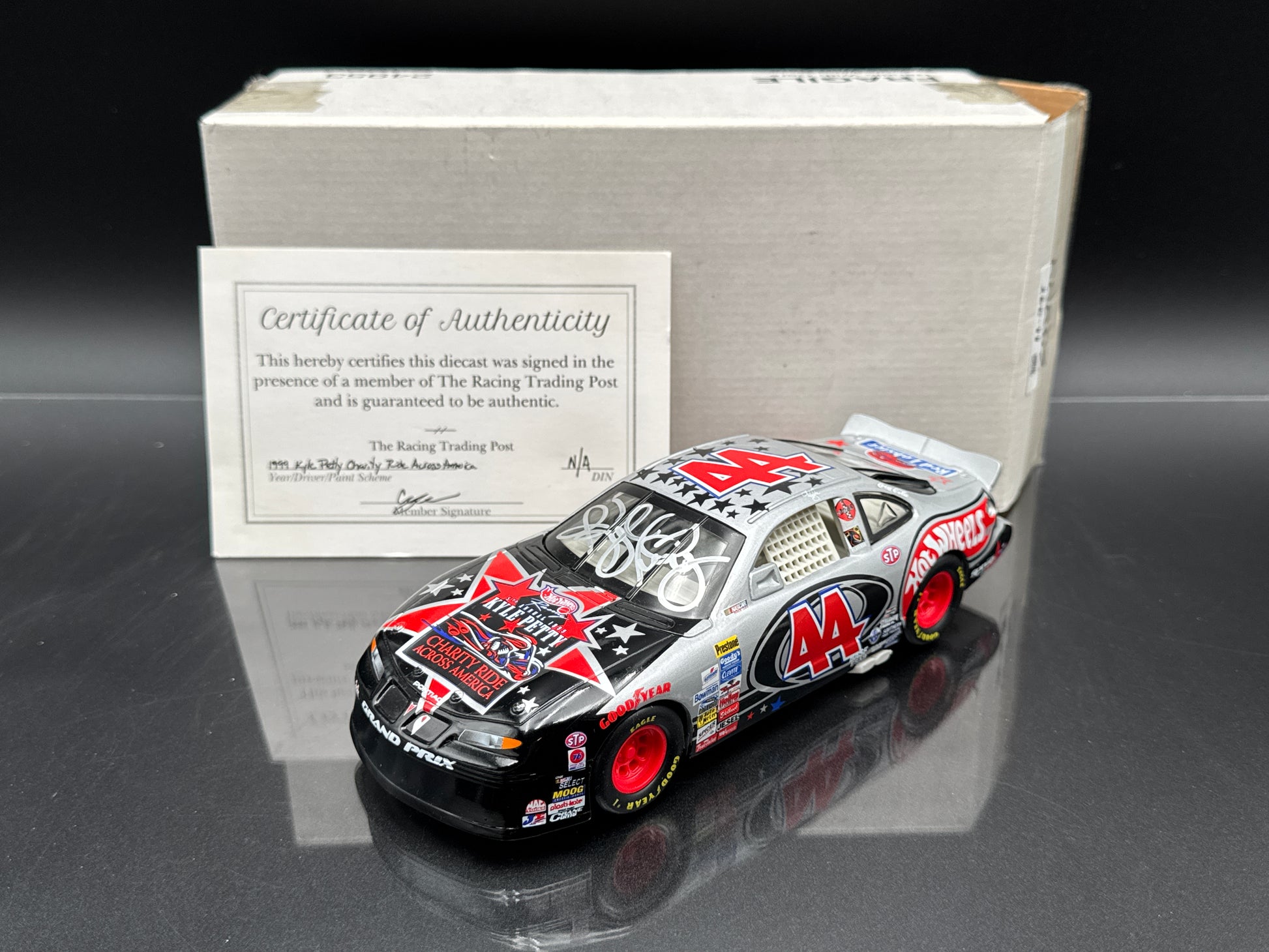 Kyle Petty #44 Hot Wheels Charity Ride Autographed