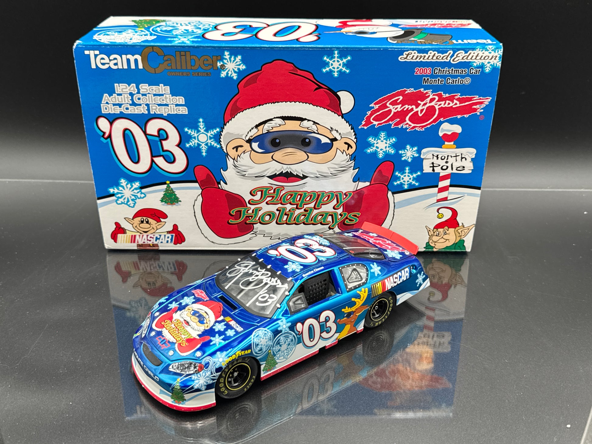 Sam Bass 03 Happy Holidays Autographed